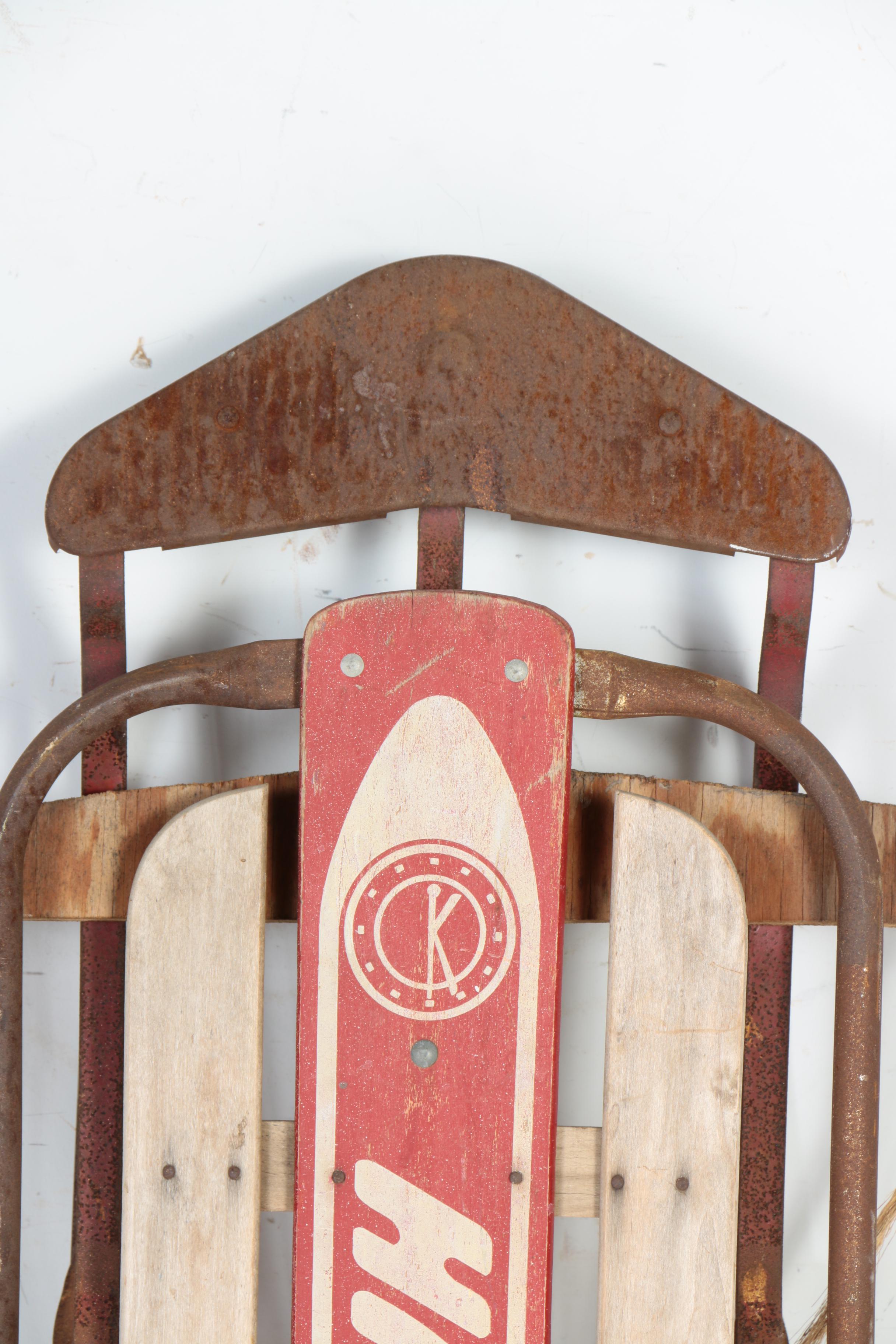 "Happi-Time" Wooden Sled