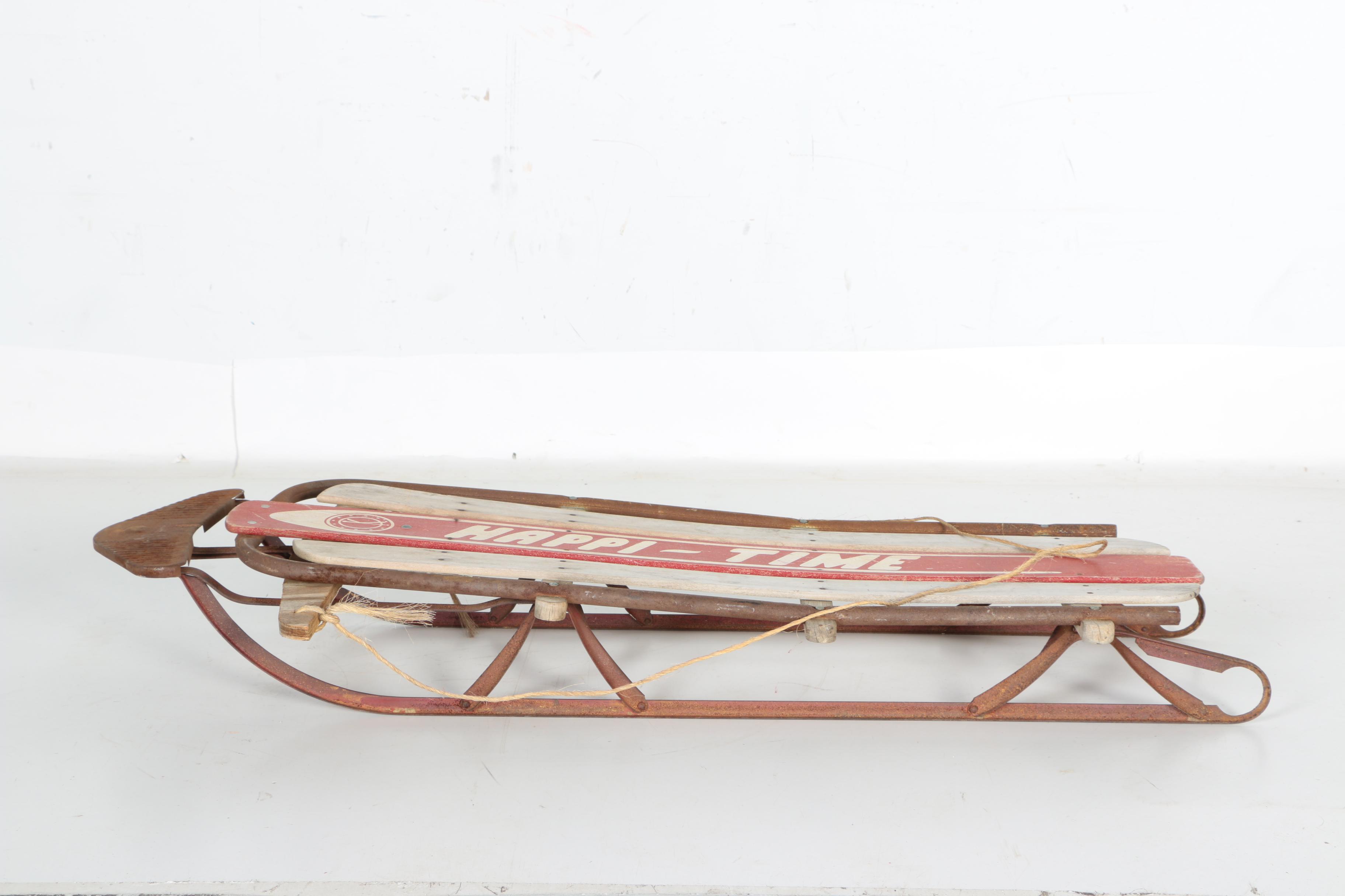 "Happi-Time" Wooden Sled