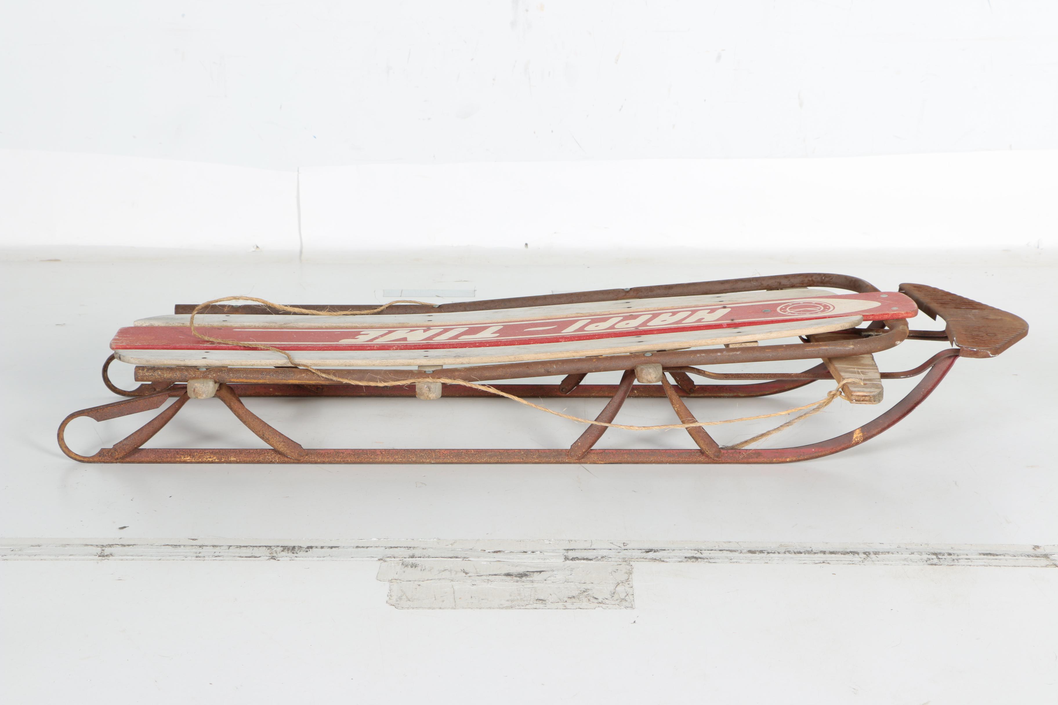 "Happi-Time" Wooden Sled