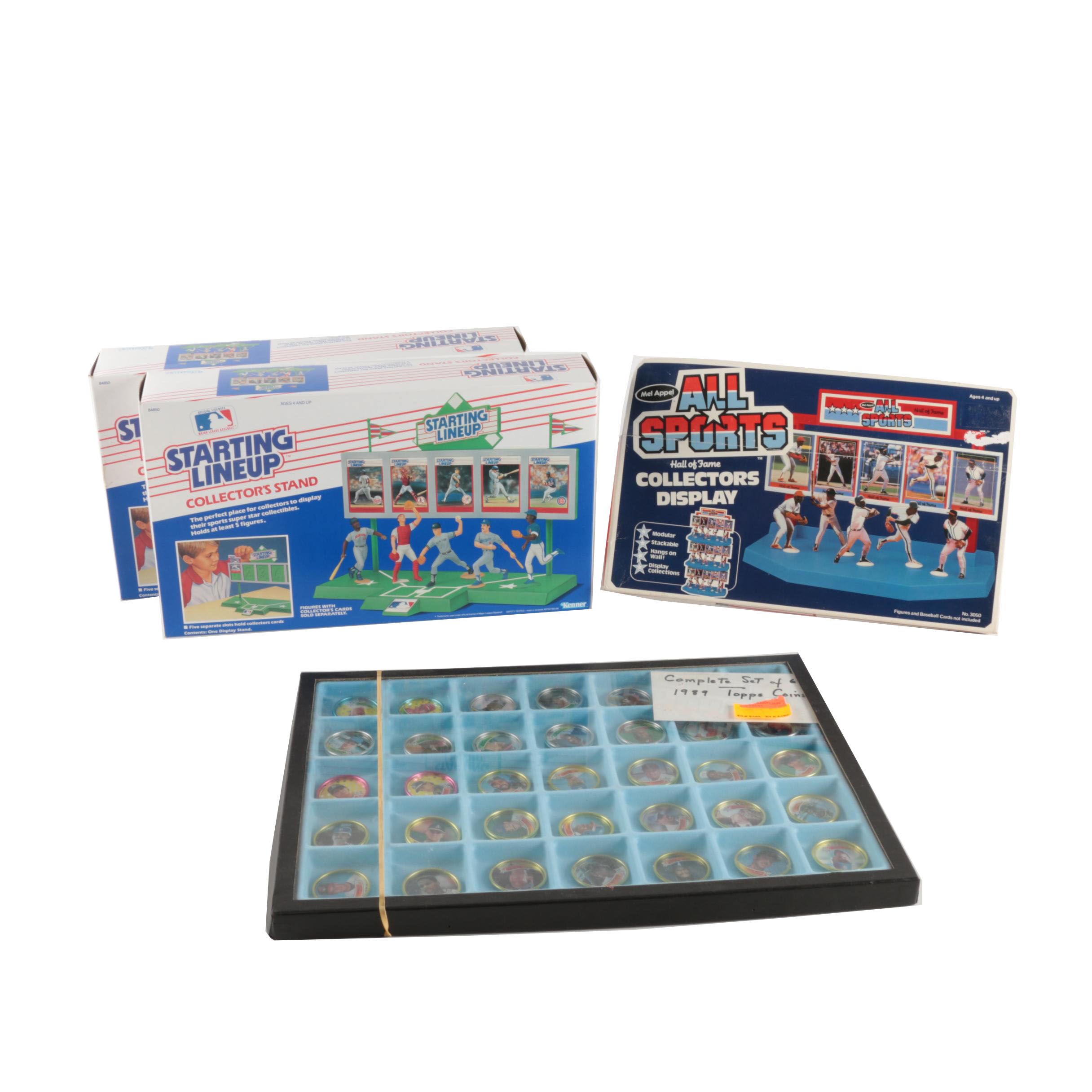 1989 Topps Baseball Coins and Starting Lineups Figures