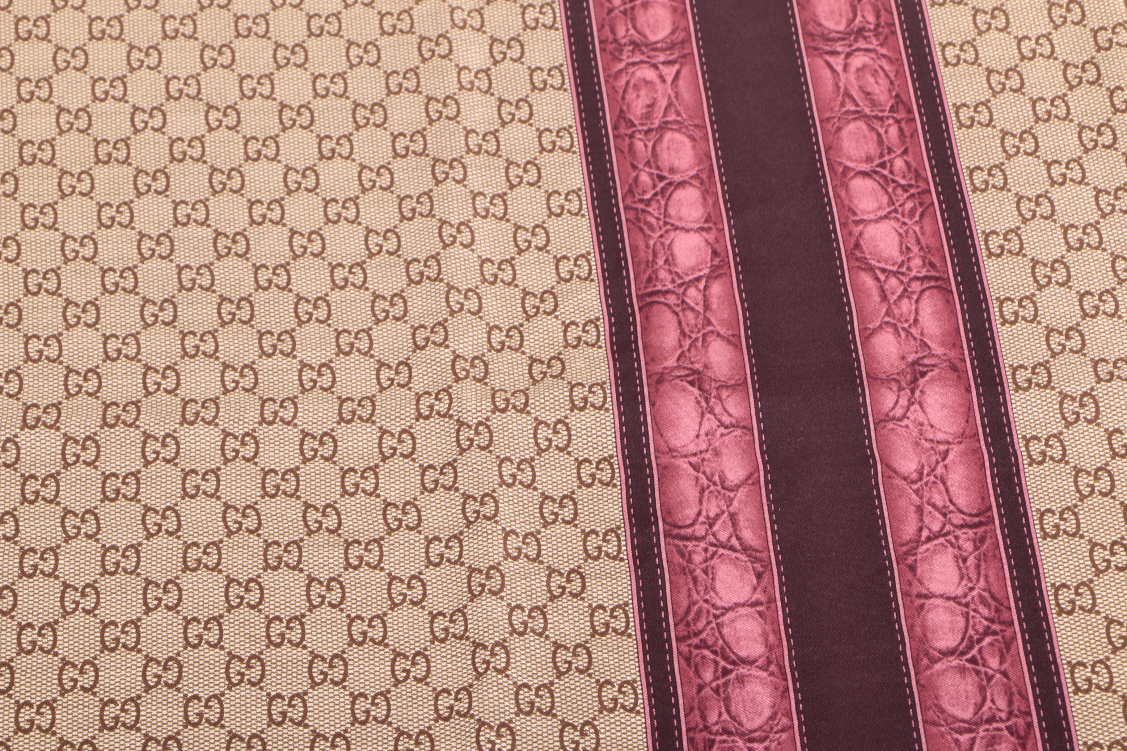 Gucci GG Printed Silk Scarf