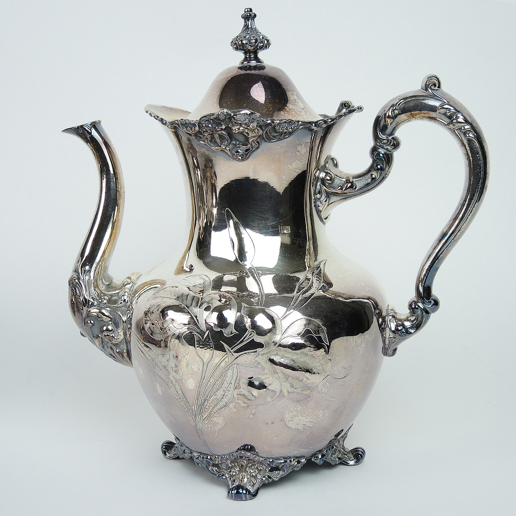Homan Quadruple Silver Plate Tea Service