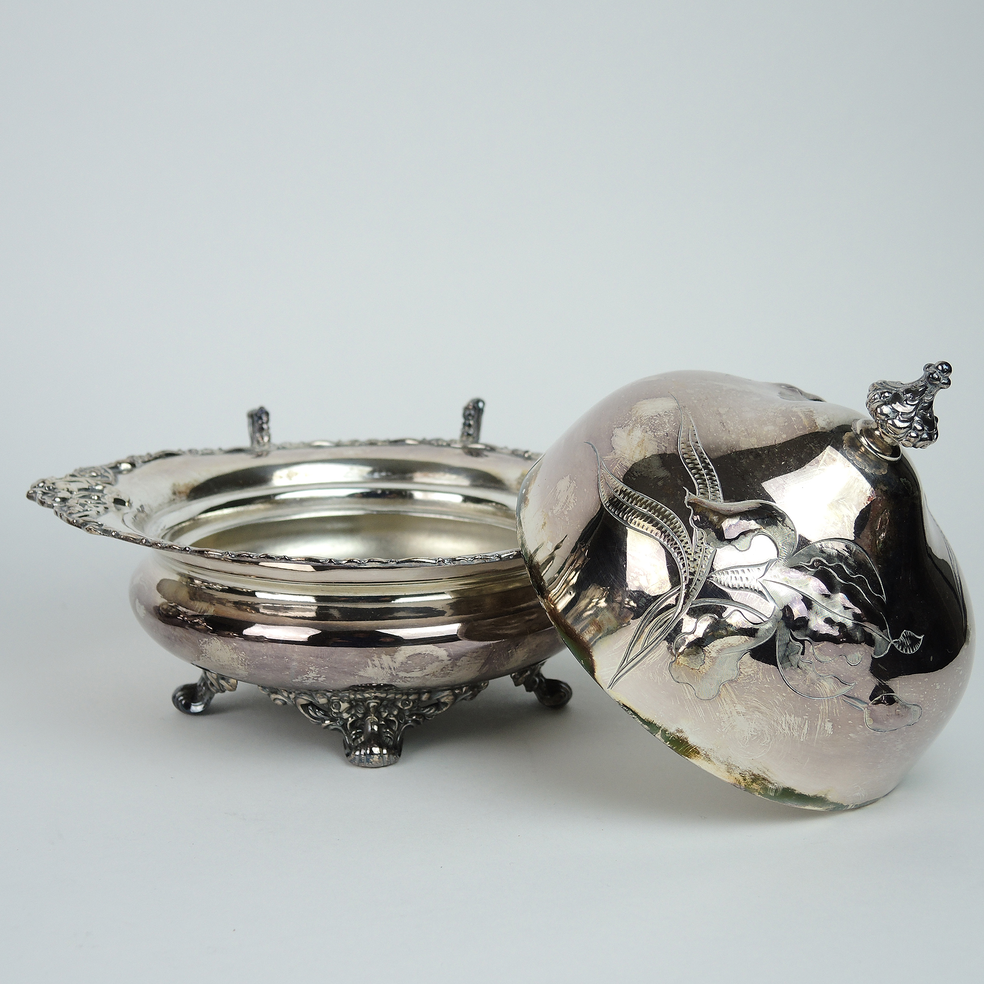 Homan Quadruple Silver Plate Tea Service