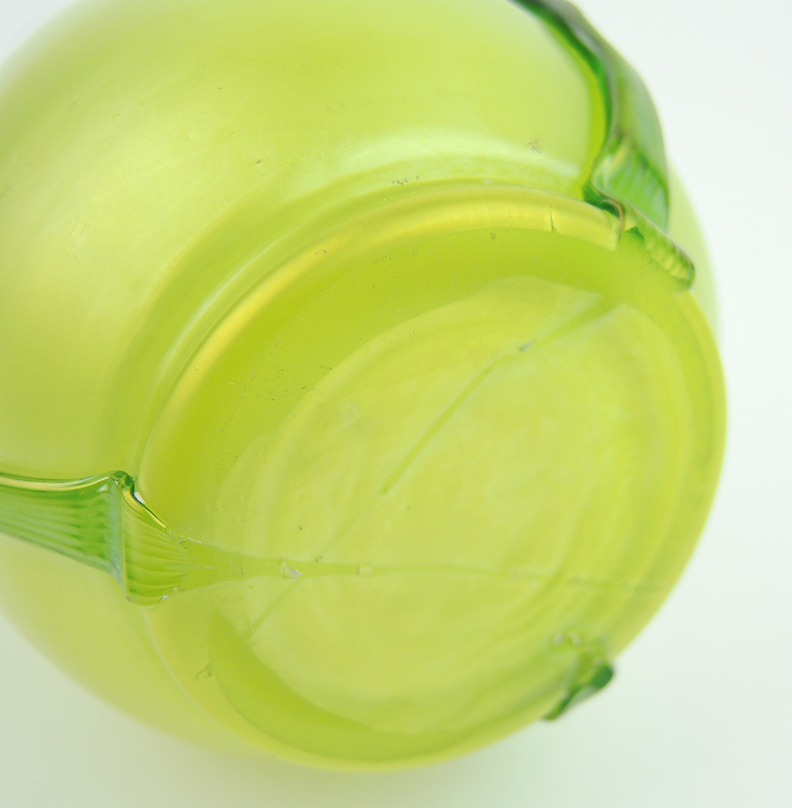 Kralik Art Nouveau Glass Vase with Punts