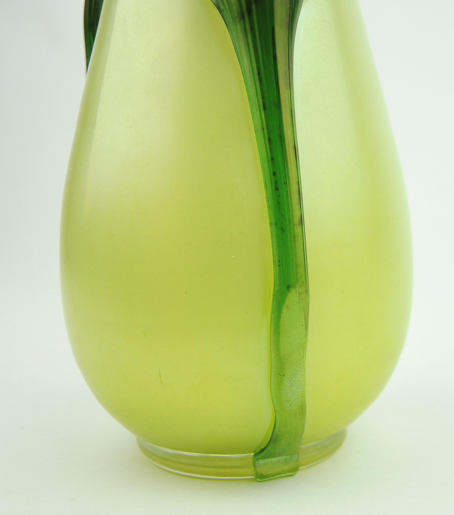 Kralik Art Nouveau Glass Vase with Punts