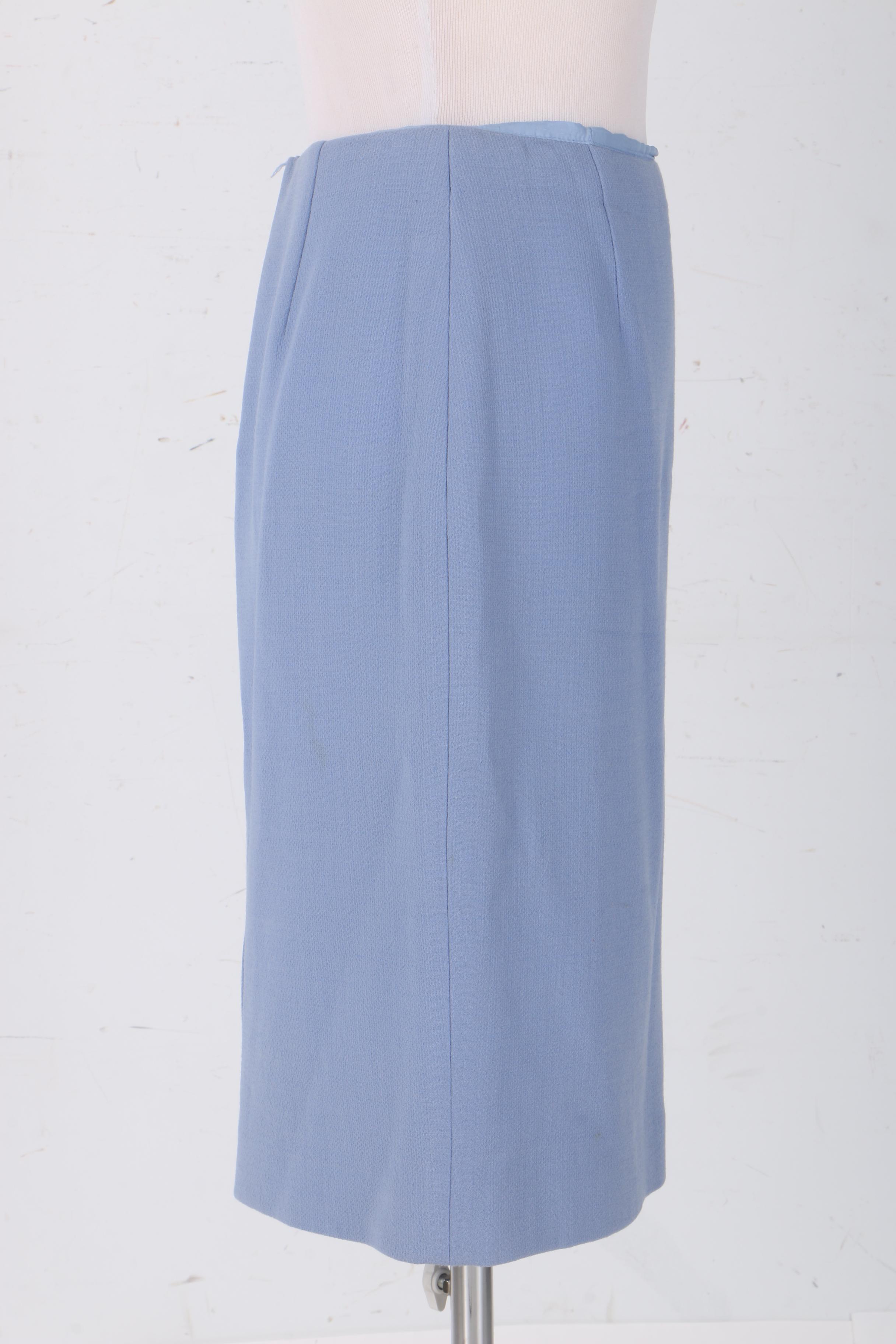 Oscar by Oscar de la Renta Skirt in Cornflower Blue