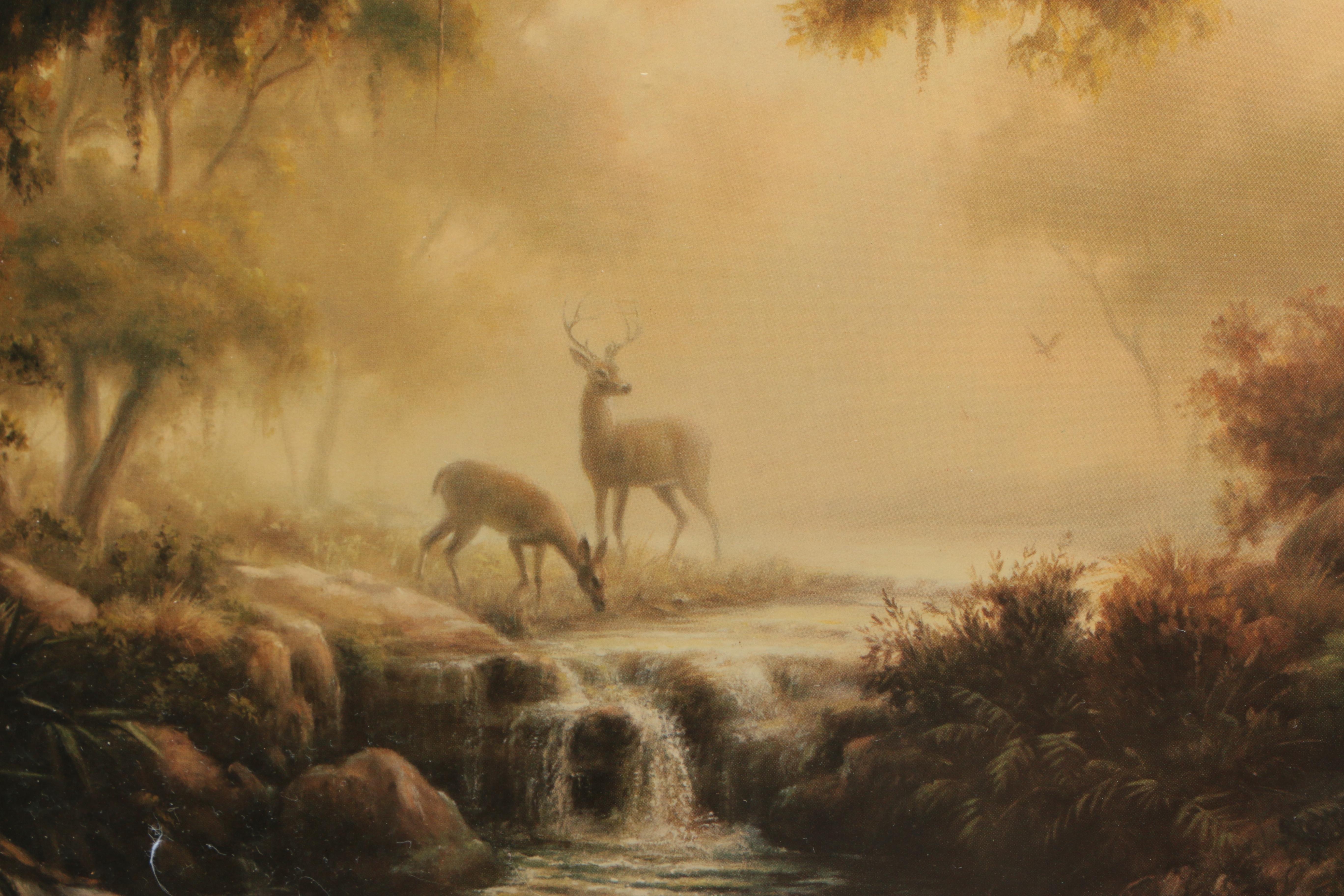 Offset Lithograph After Dalhart Windberg "Woodland Reflections"