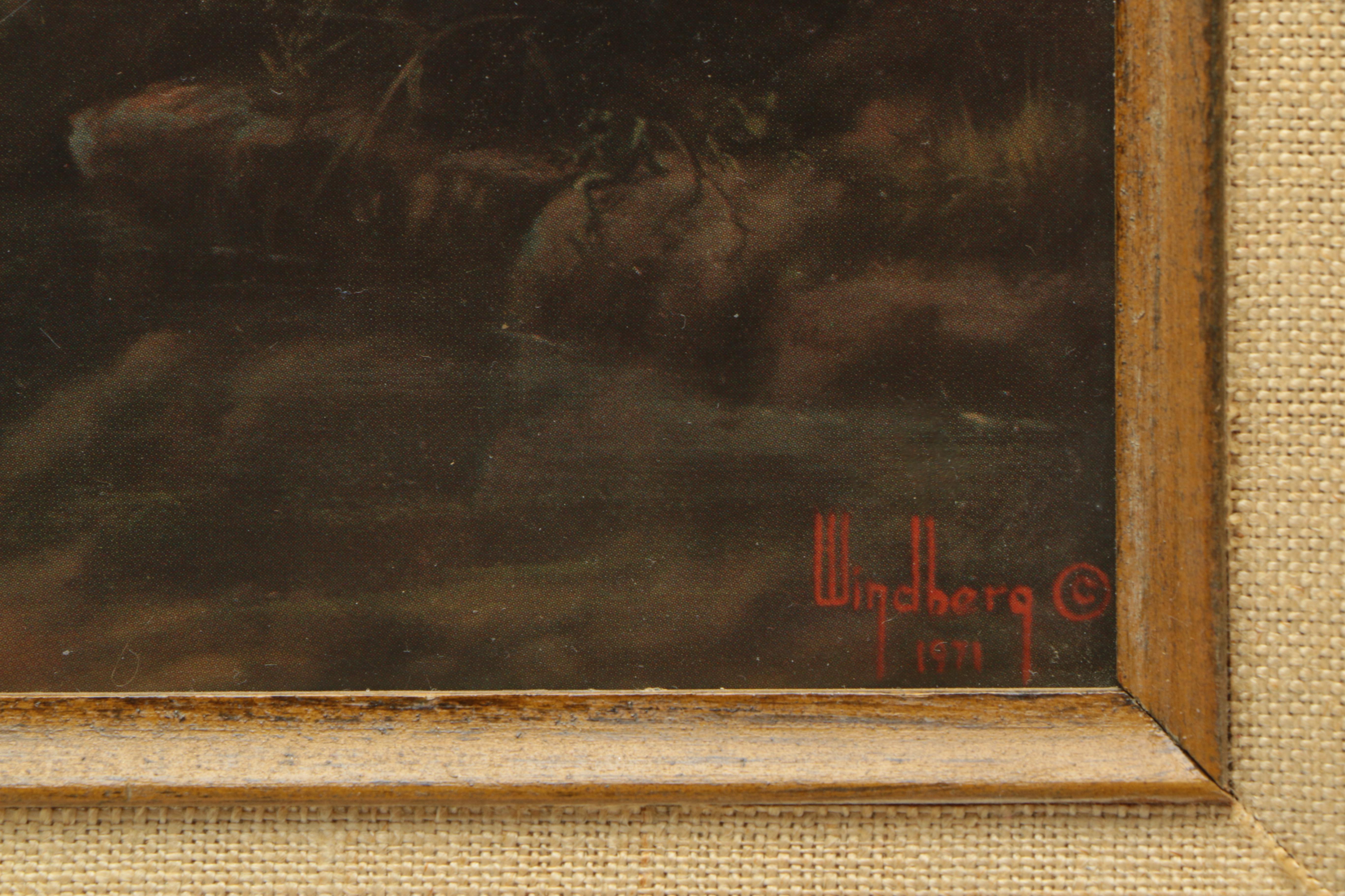 Offset Lithograph After Dalhart Windberg "Woodland Reflections"