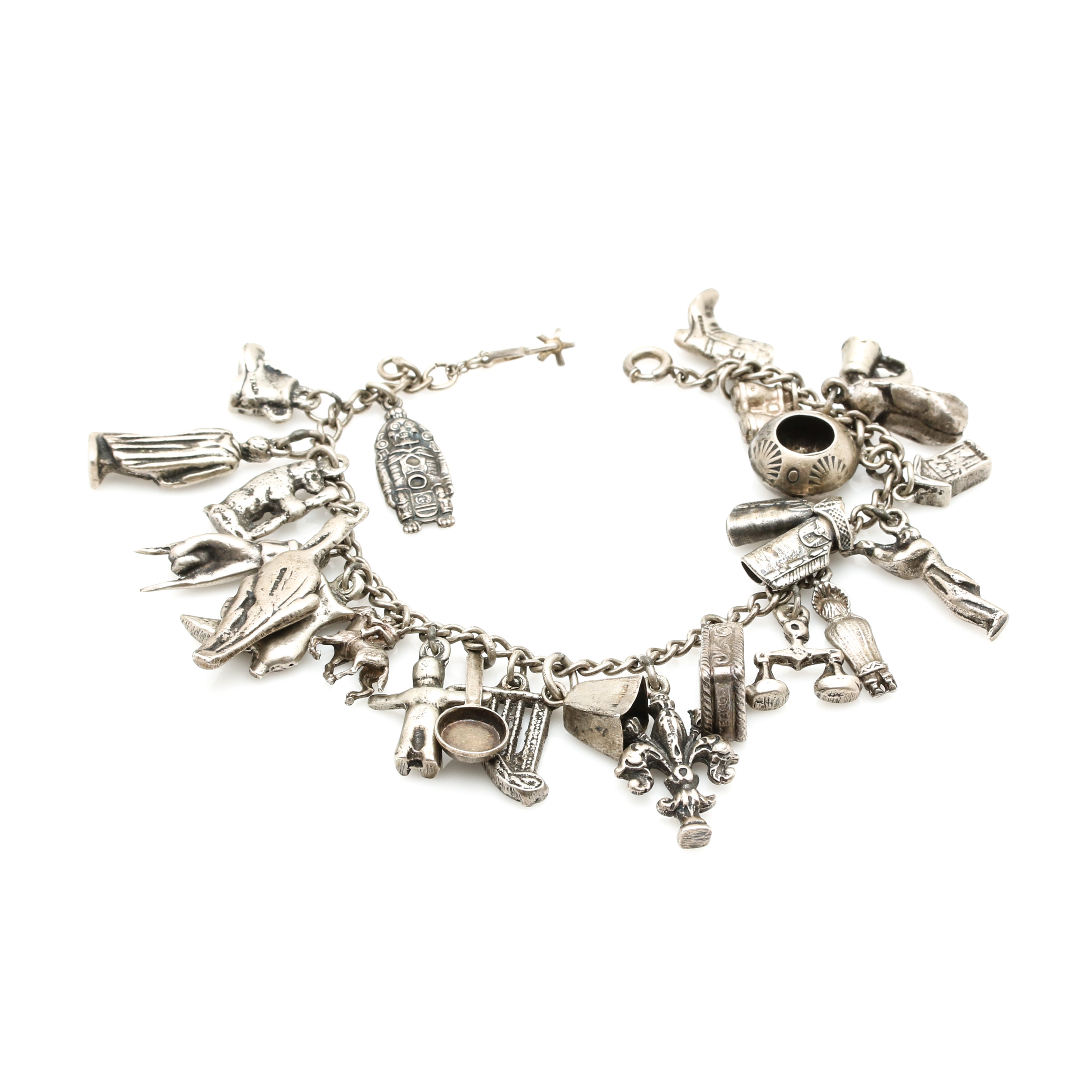 Sterling Silver Charm Bracelet