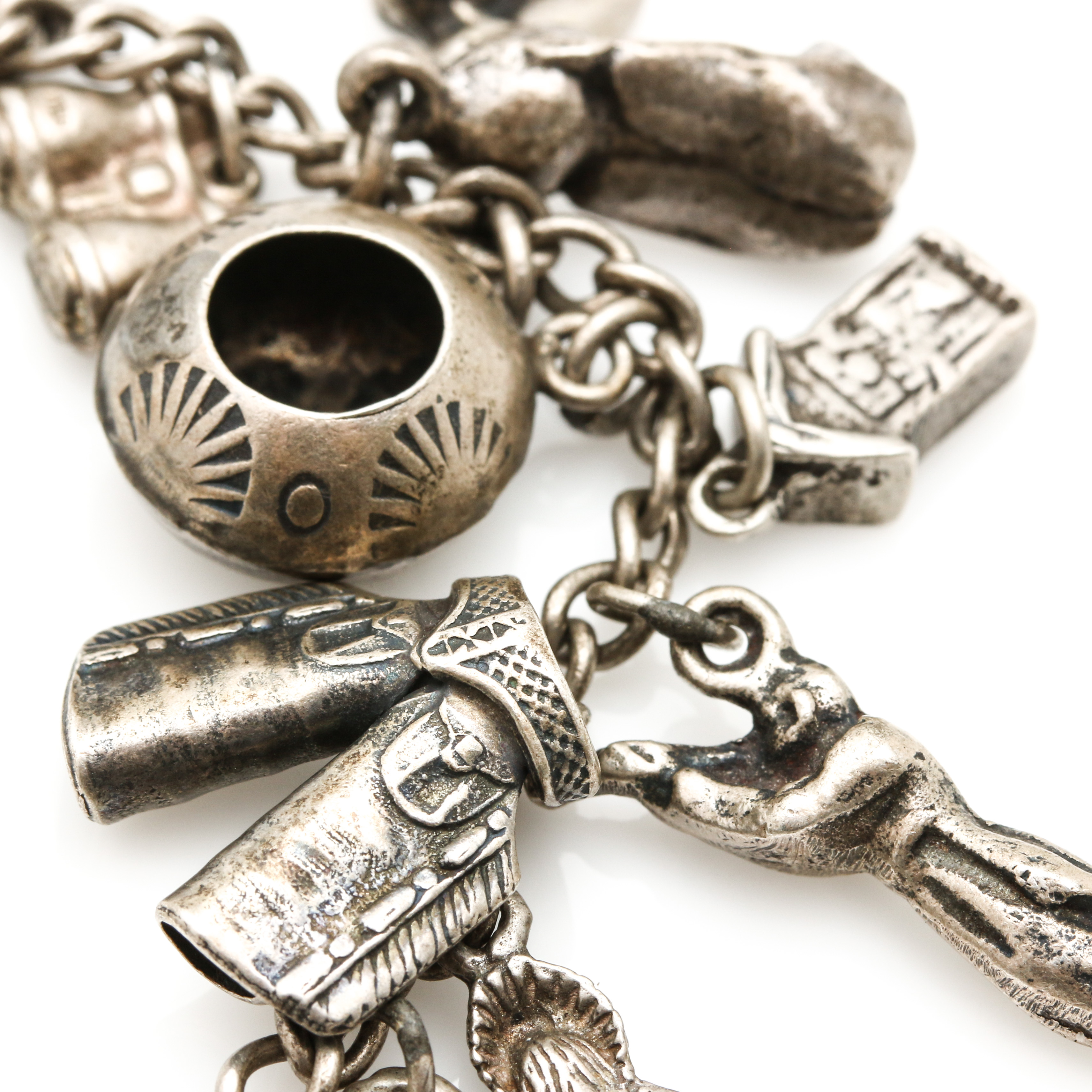 Sterling Silver Charm Bracelet