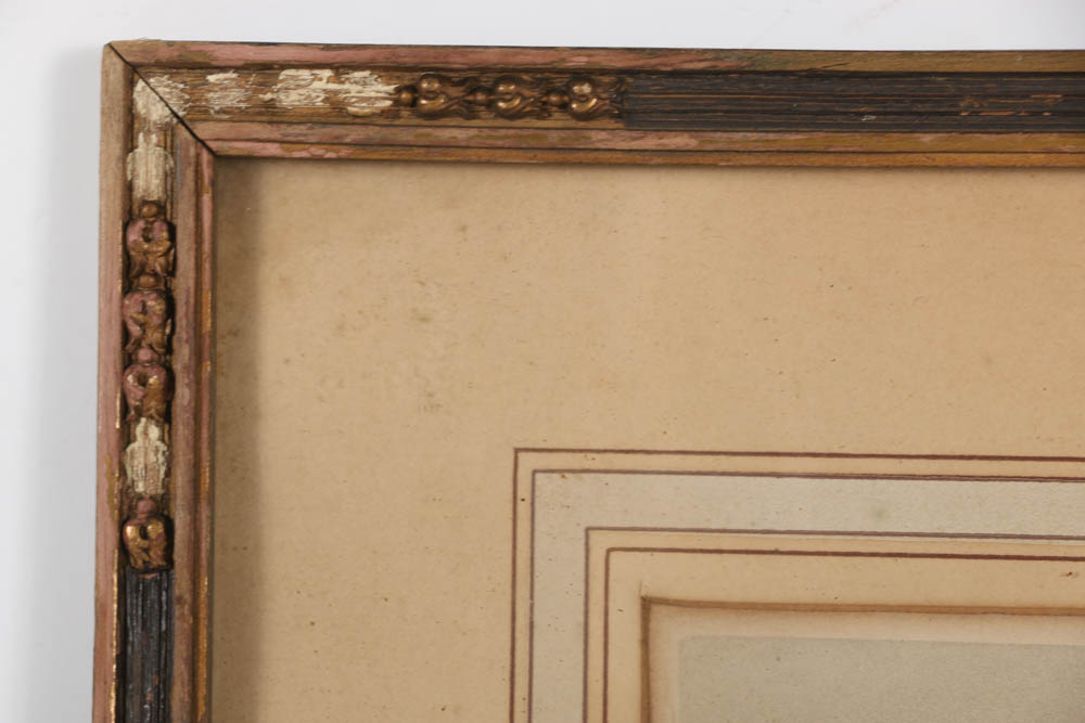 G. W. Doris Etching and Aquatint on Paper Countryside Architectural Landscape