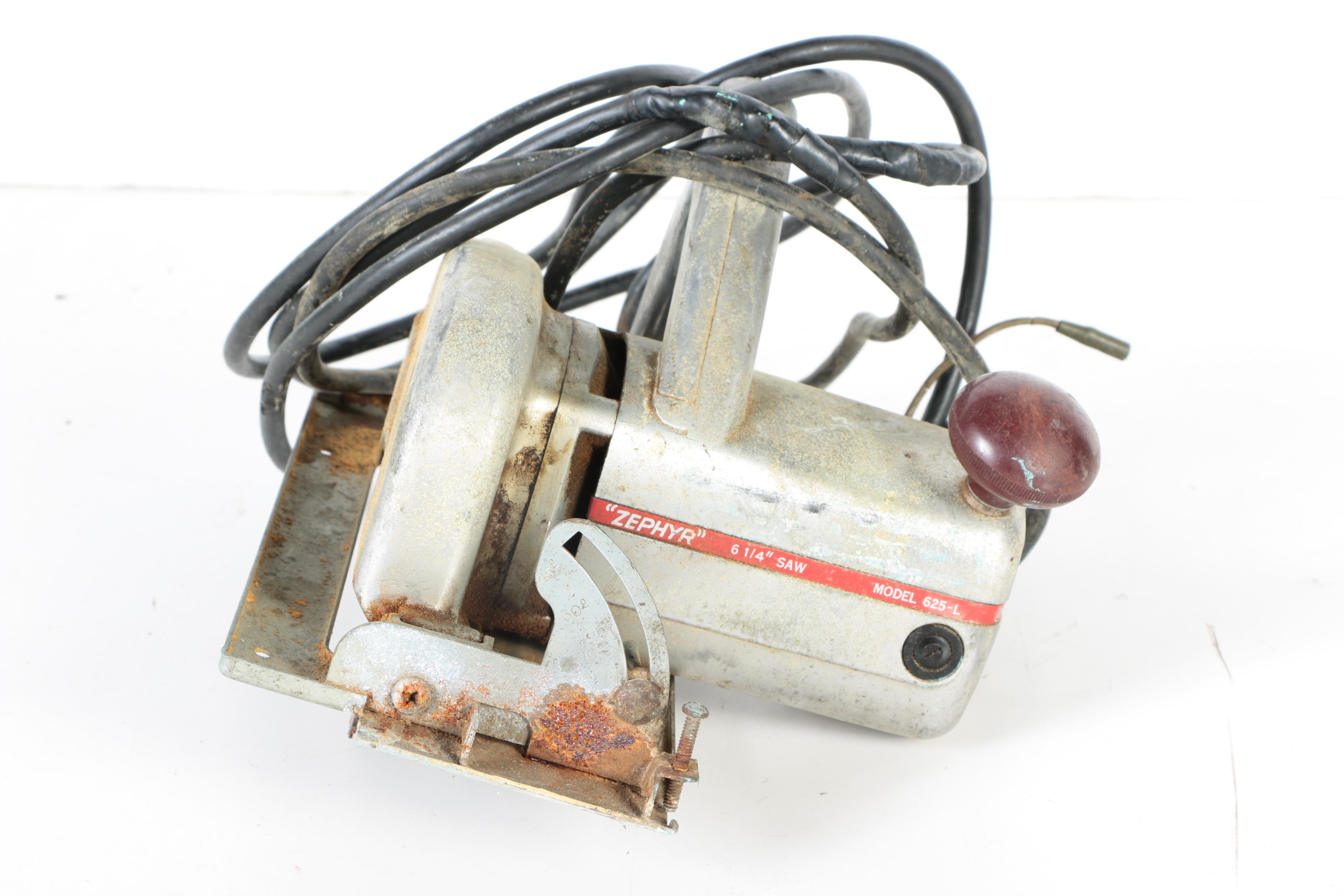 Bench Grinder and Zephyr Circular Saw