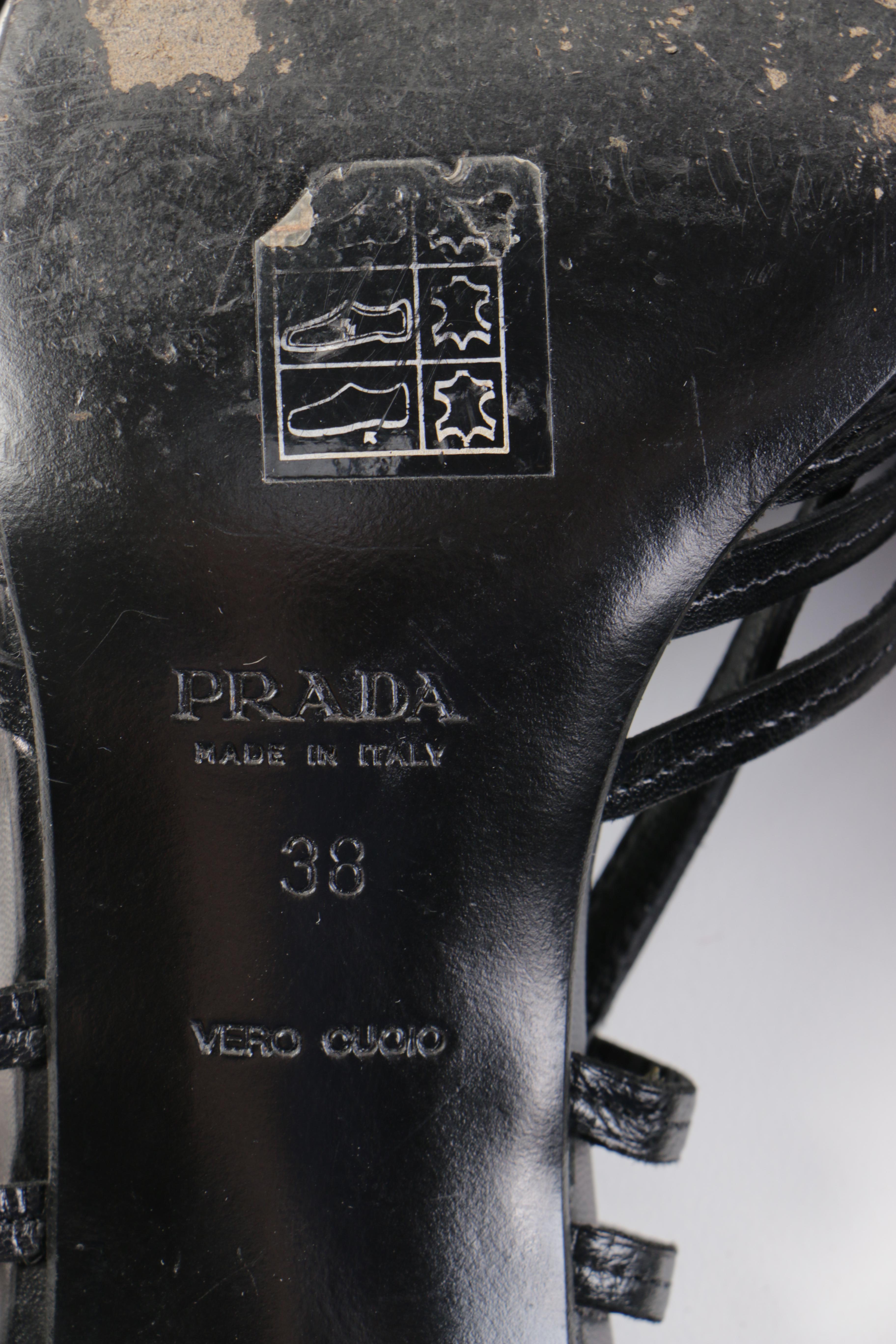Prada Leather Kitten Heels
