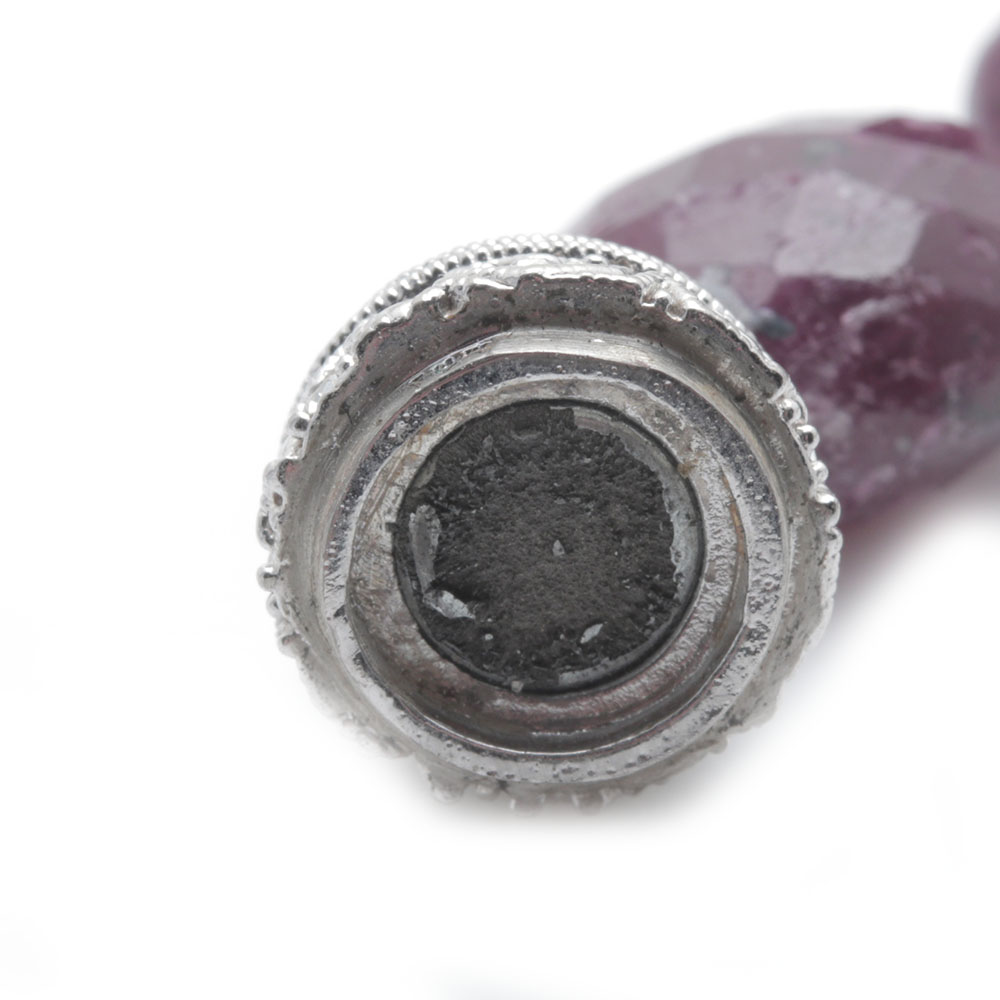 Sterling Silver Faceted Corundum Bead Parure