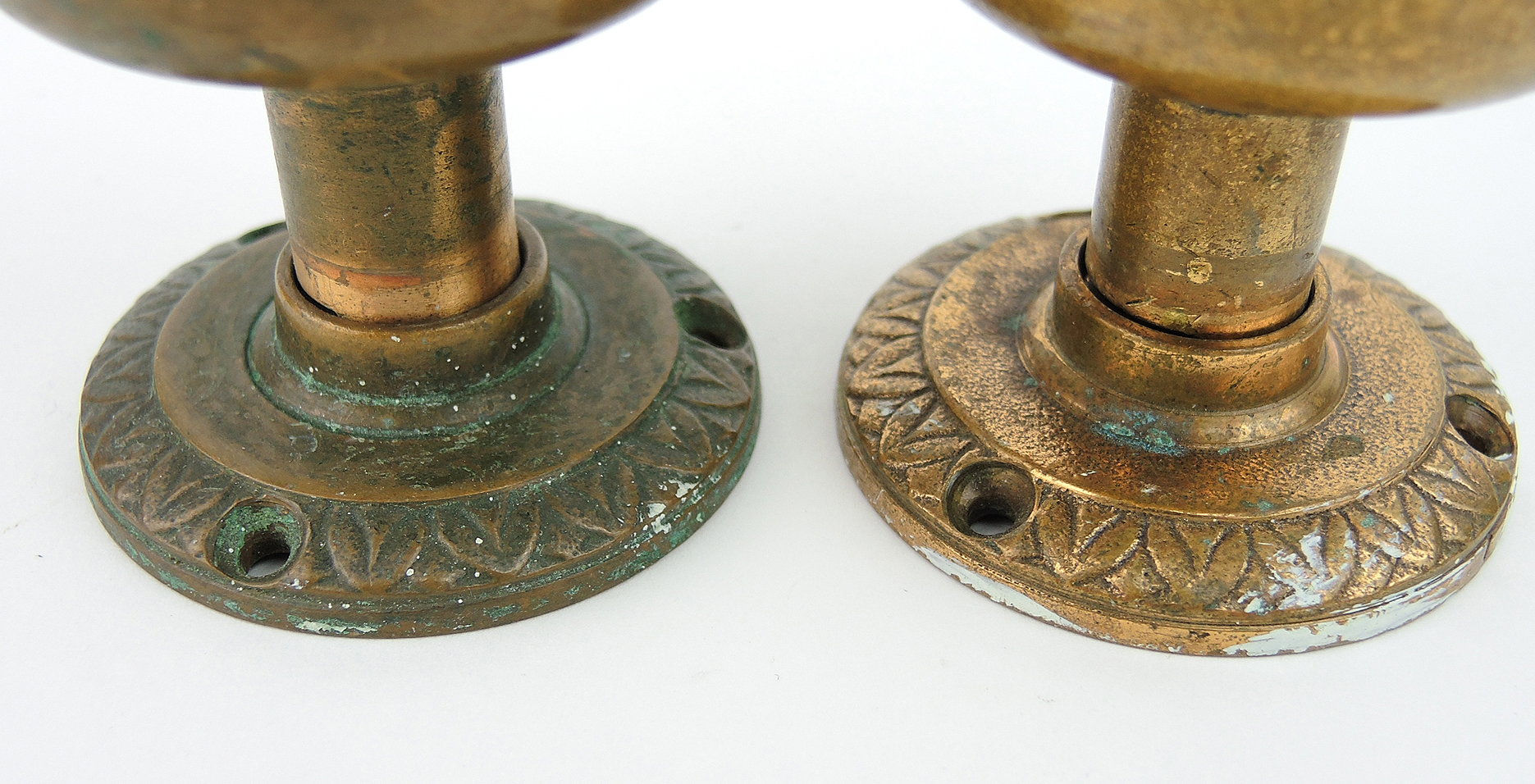 Vintage Brass Doorknobs from Historic Vernon Manor Hotel