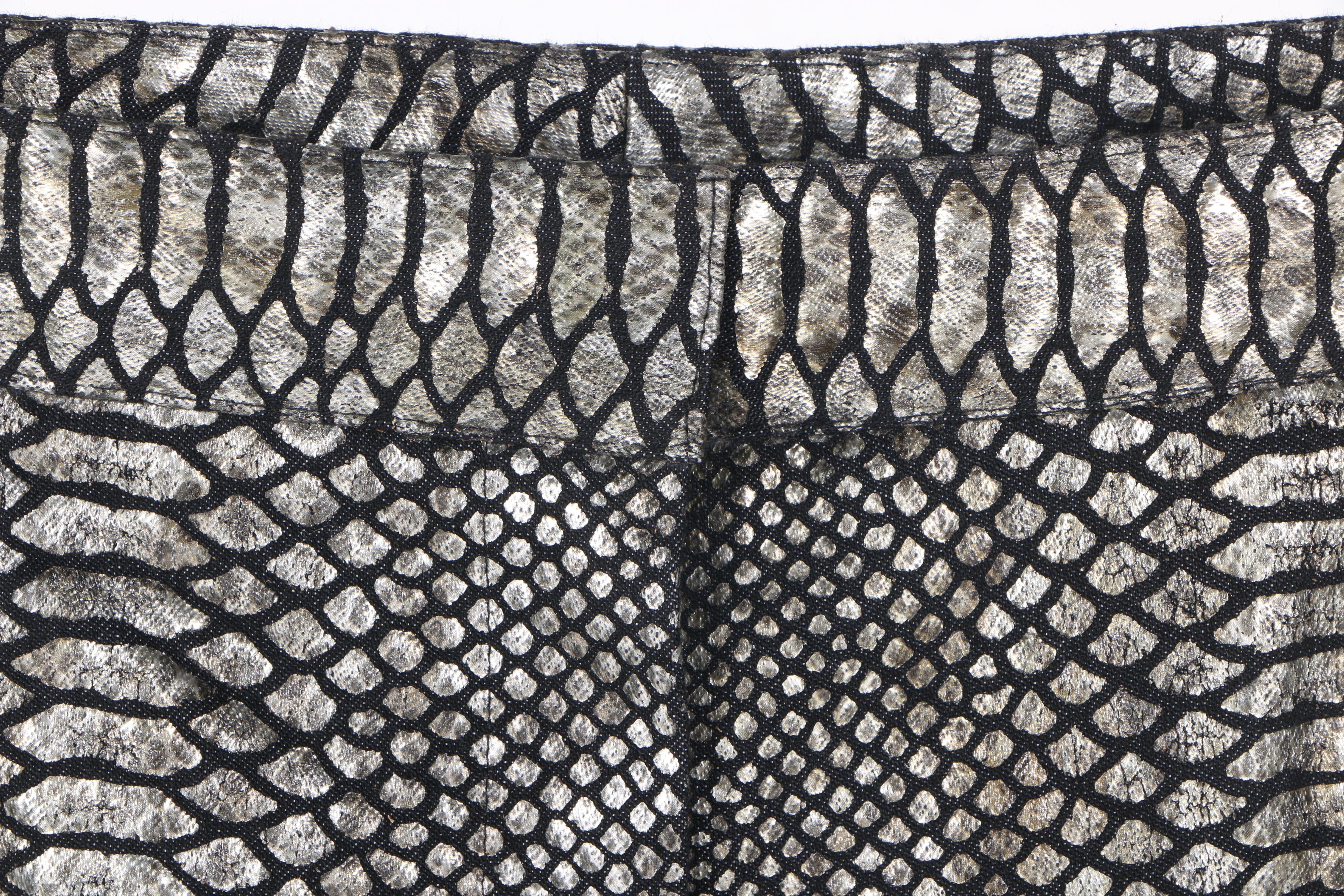 Worth Snakeskin Print Jeans