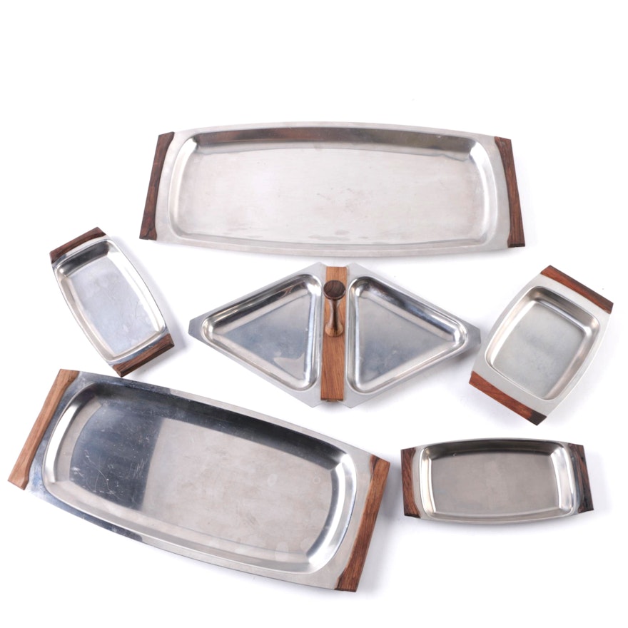 Danish Modern Style Dishes with DKF Lundtofte Trays