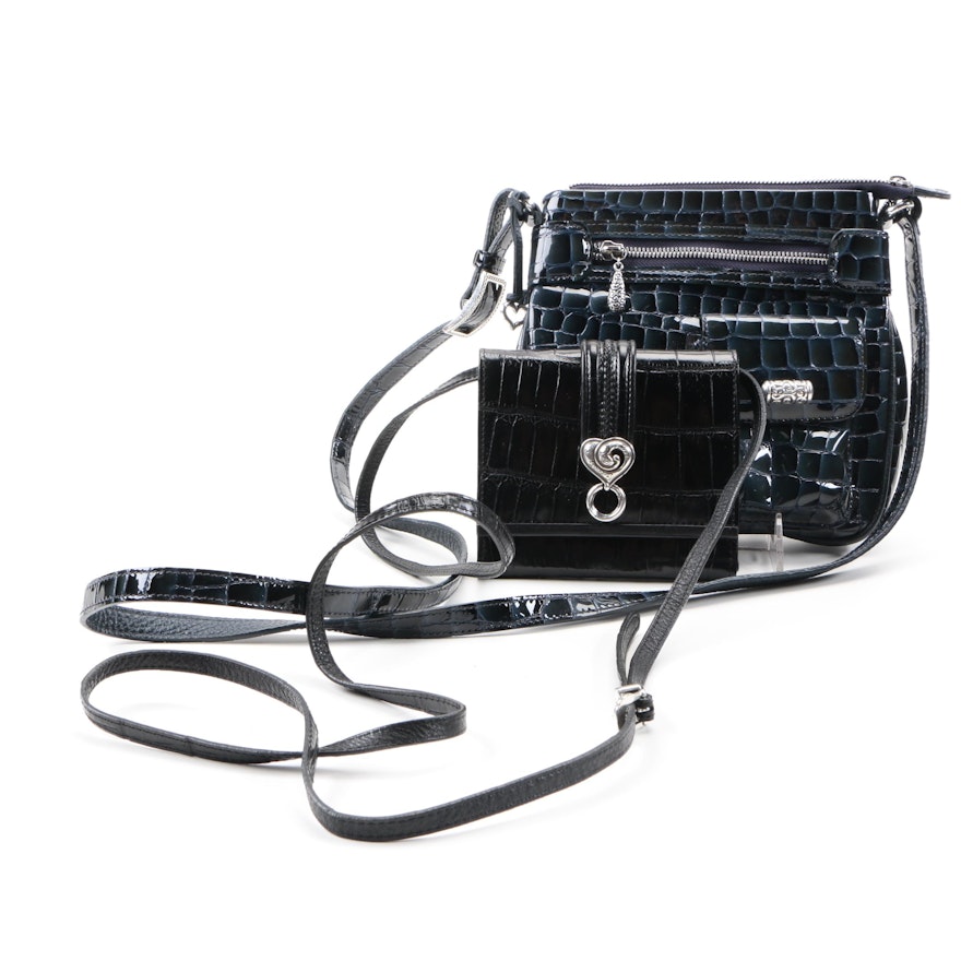 Brighton Embossed Crossbody Bags