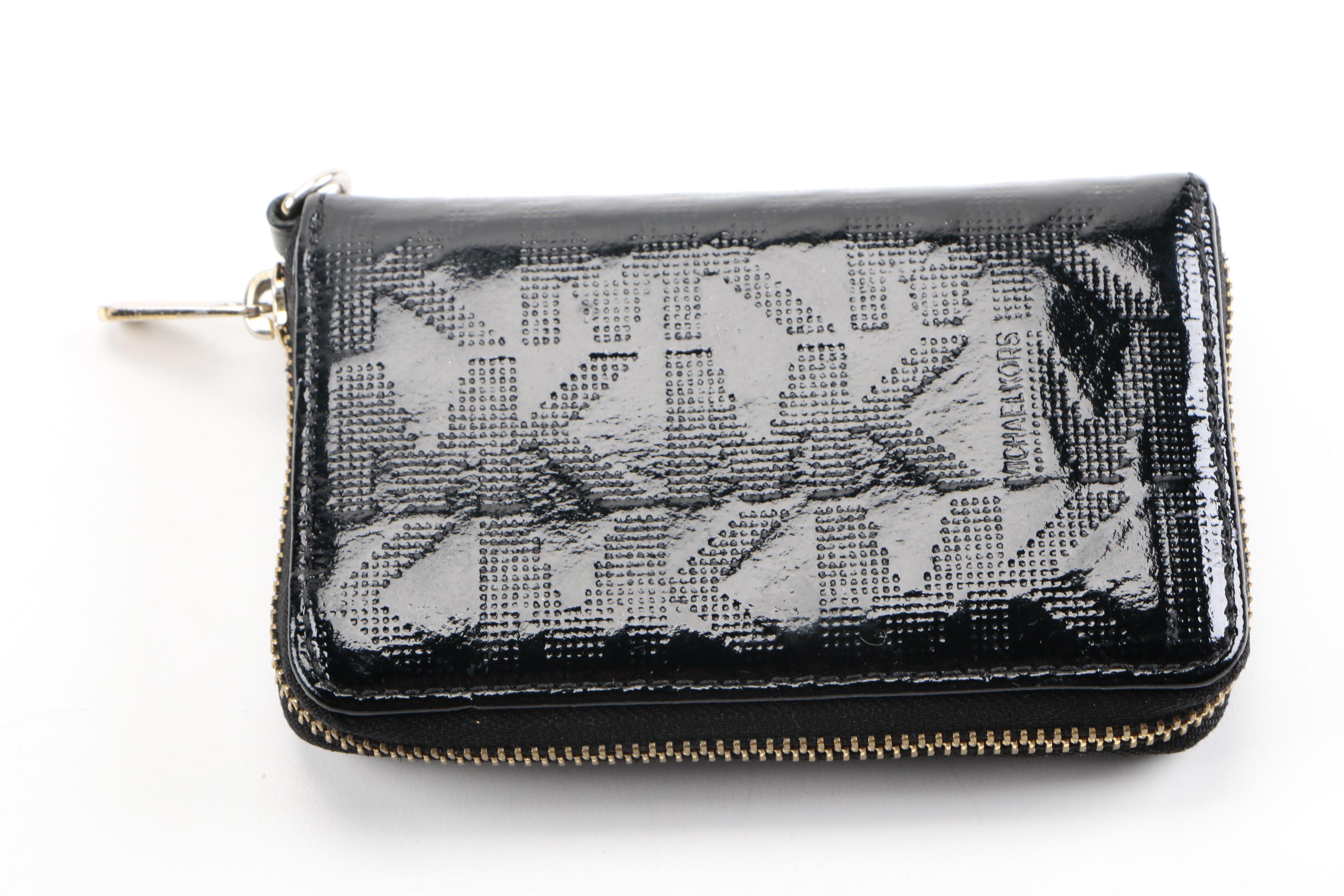 Michael Kors Patent Leather Wallet and Belt