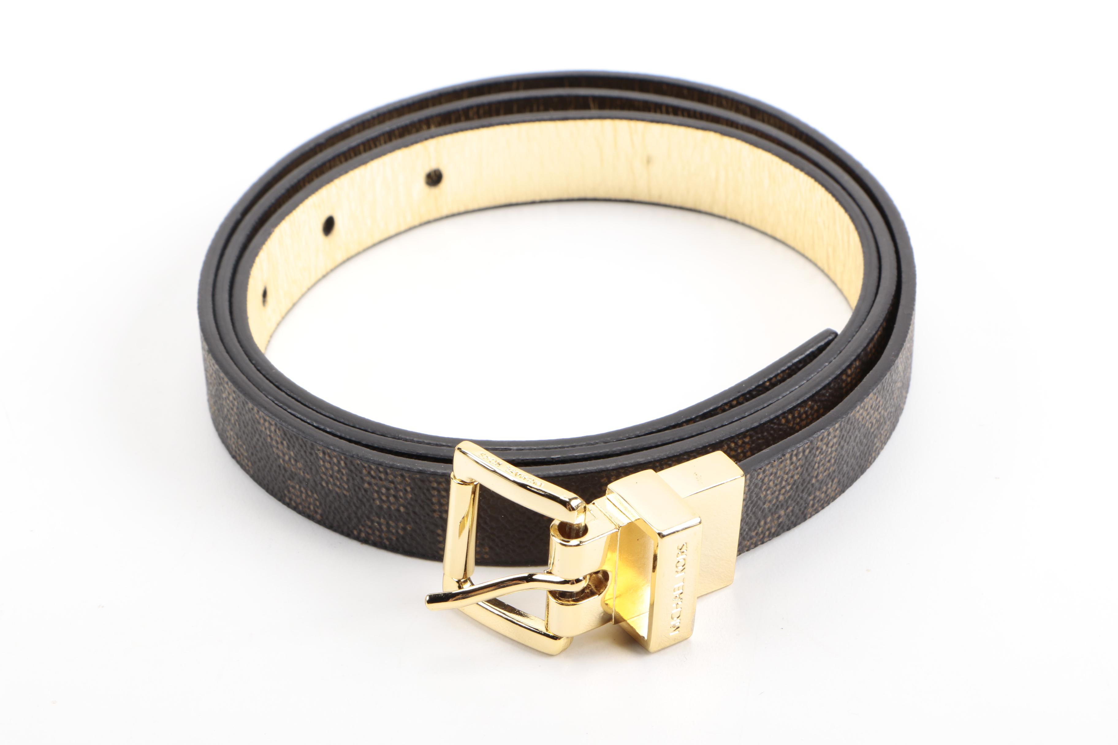 Michael Kors Patent Leather Wallet and Belt