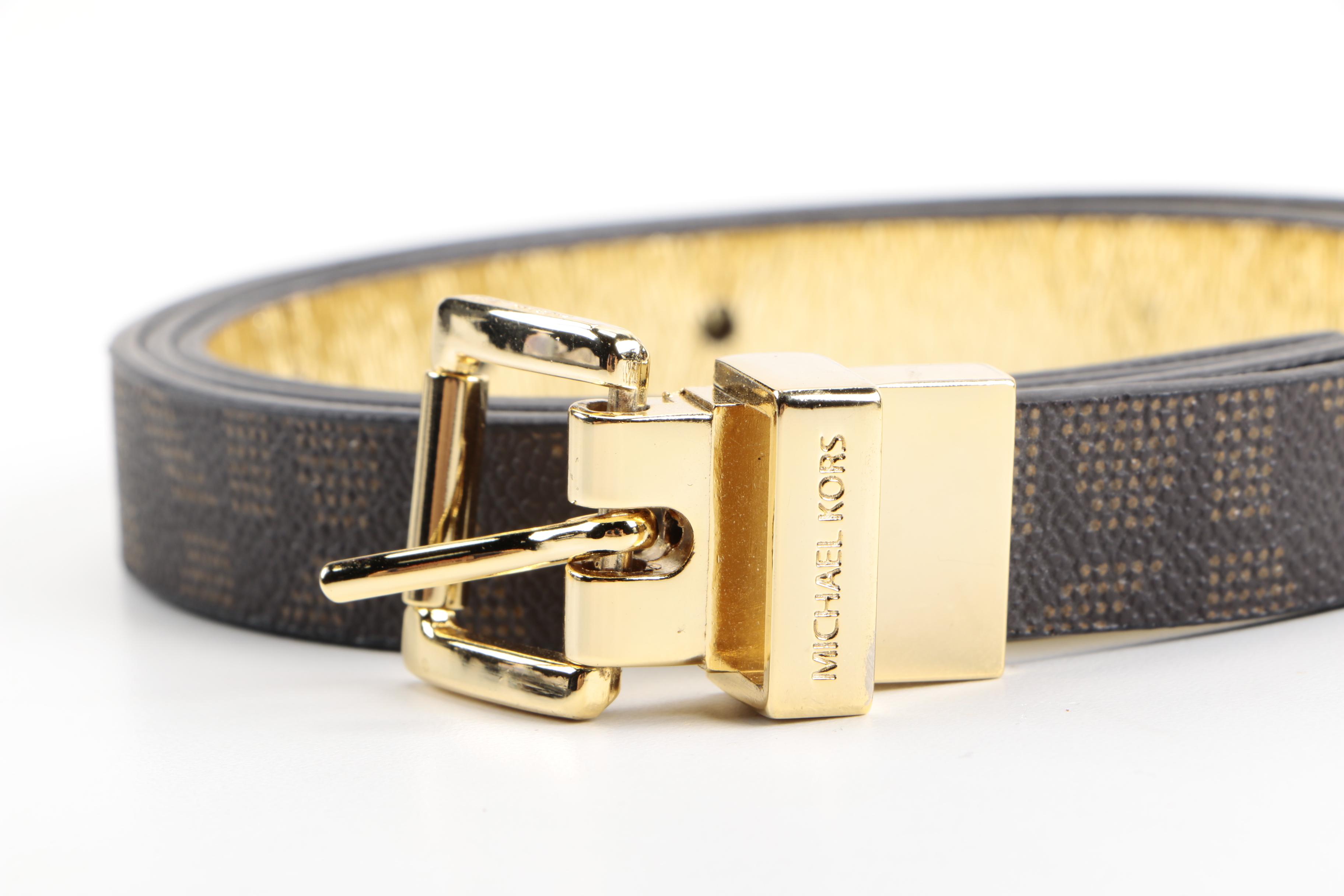 Michael Kors Patent Leather Wallet and Belt