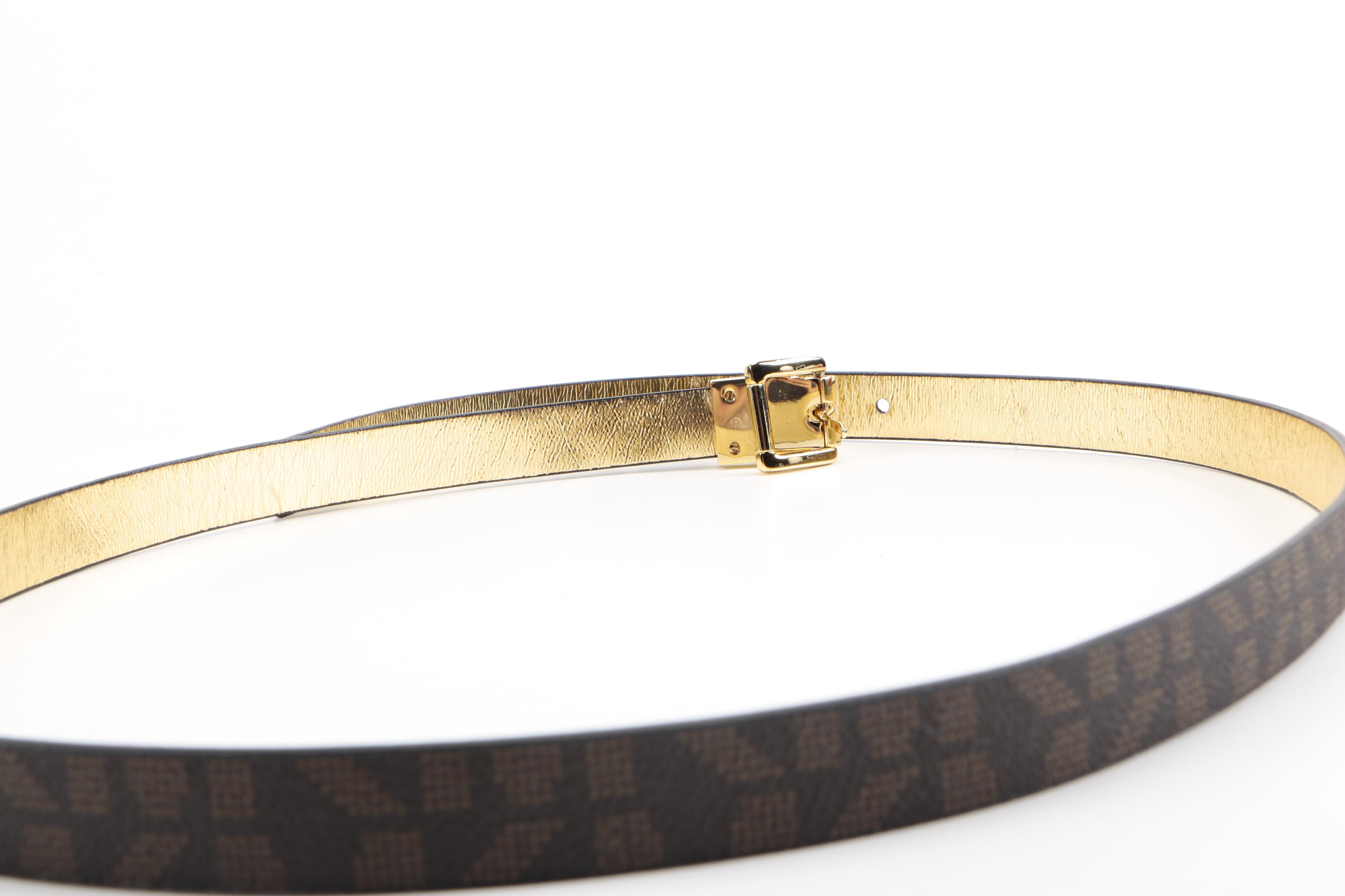 Michael Kors Patent Leather Wallet and Belt