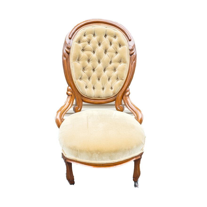 Vintage Victorian Style Accent Chair