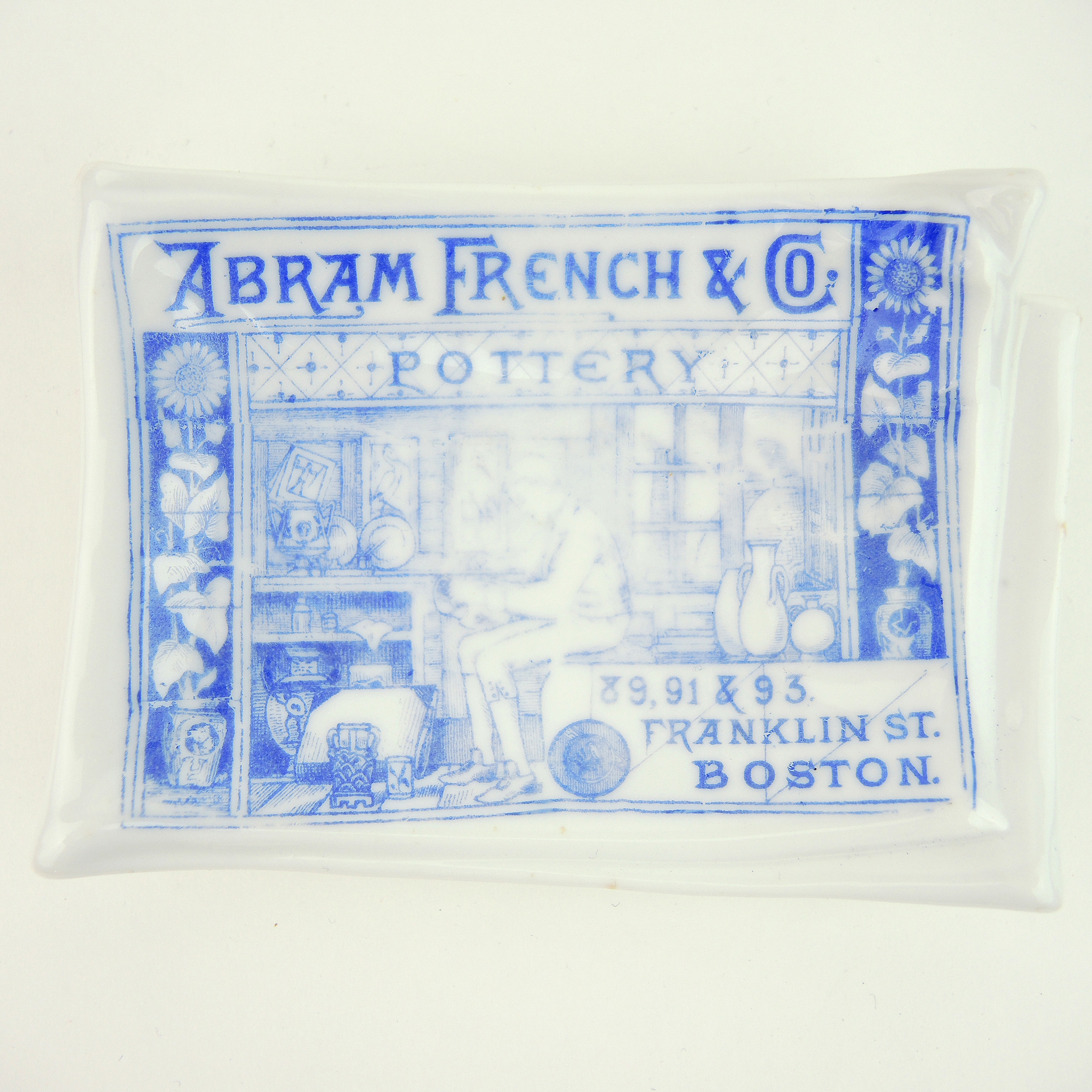 Fairing Trinket Box and Abram French Advertising Tray