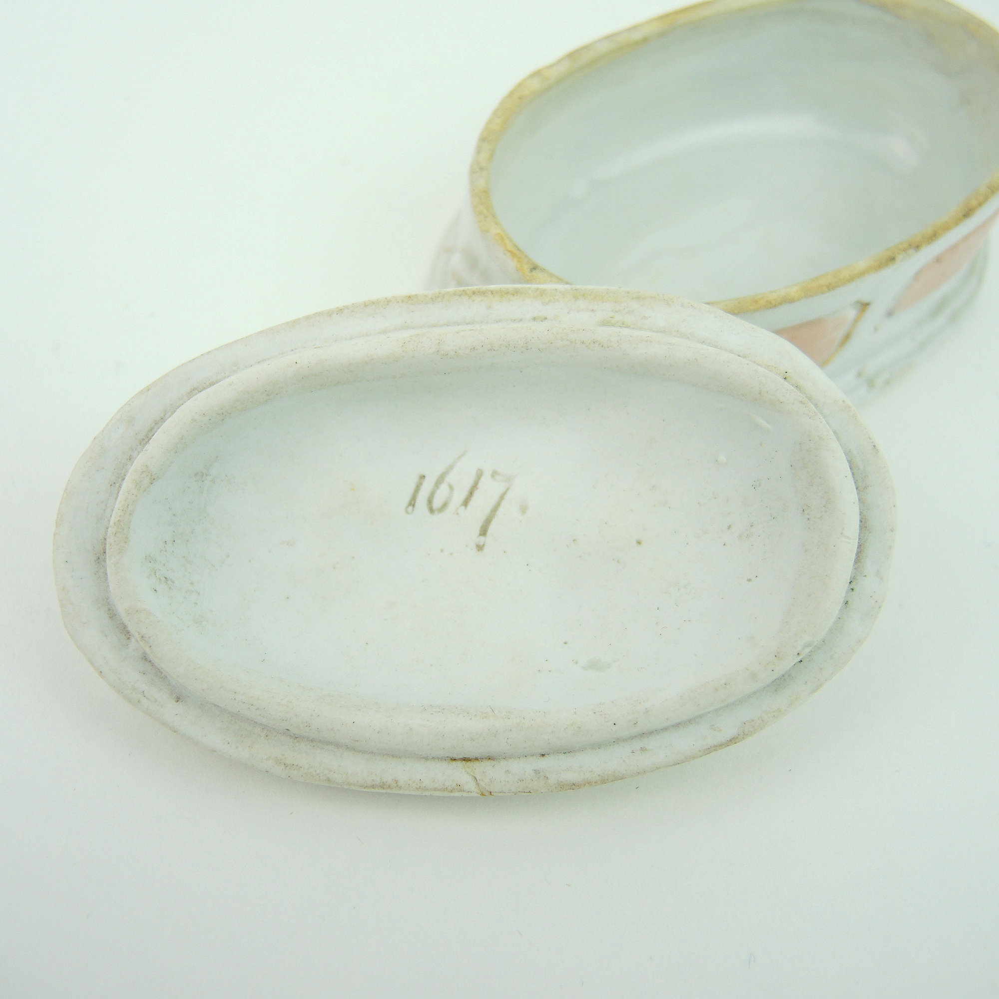 Fairing Trinket Box and Abram French Advertising Tray