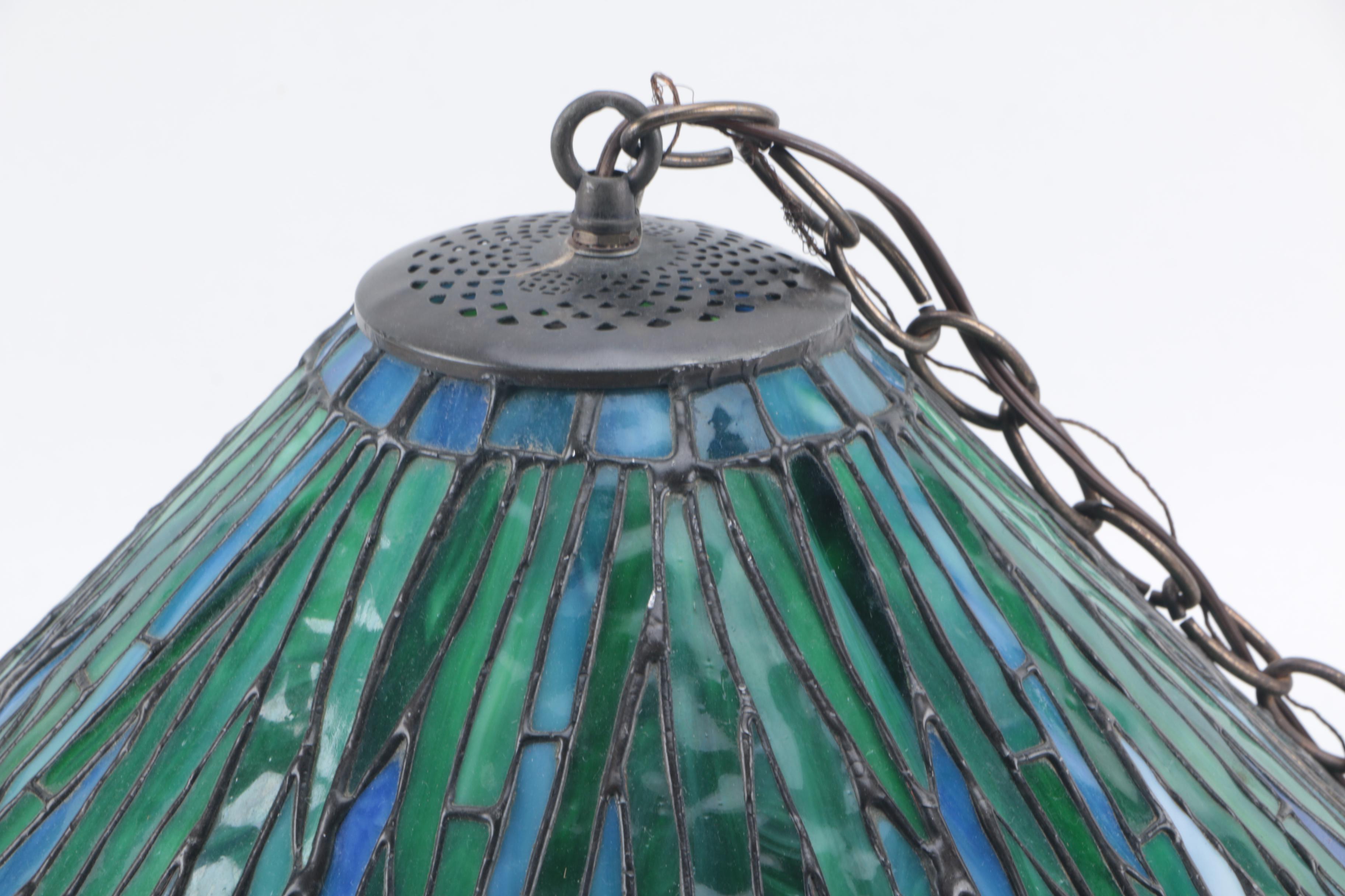 Tiffany Style Stained Glass Ceiling Light