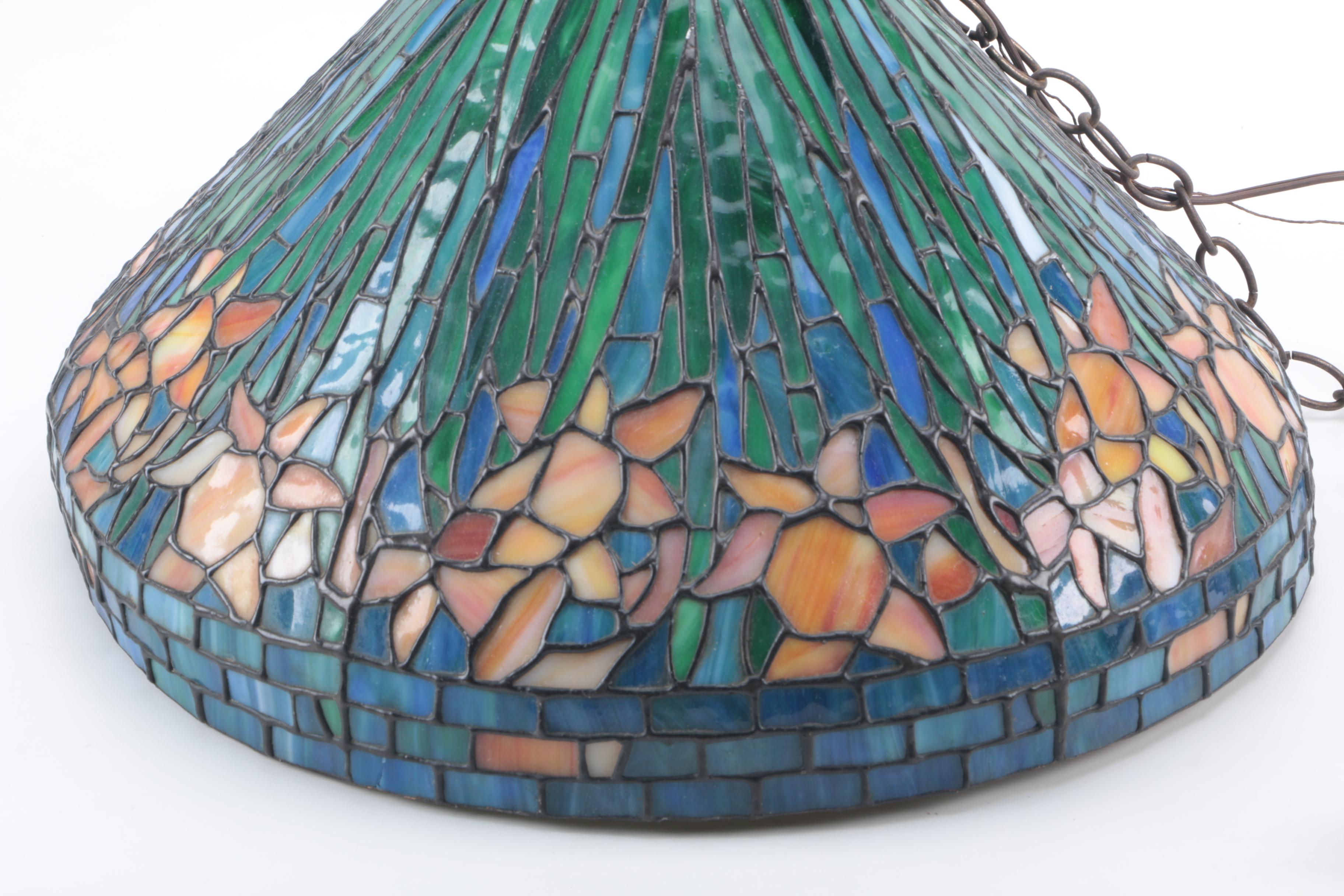 Tiffany Style Stained Glass Ceiling Light