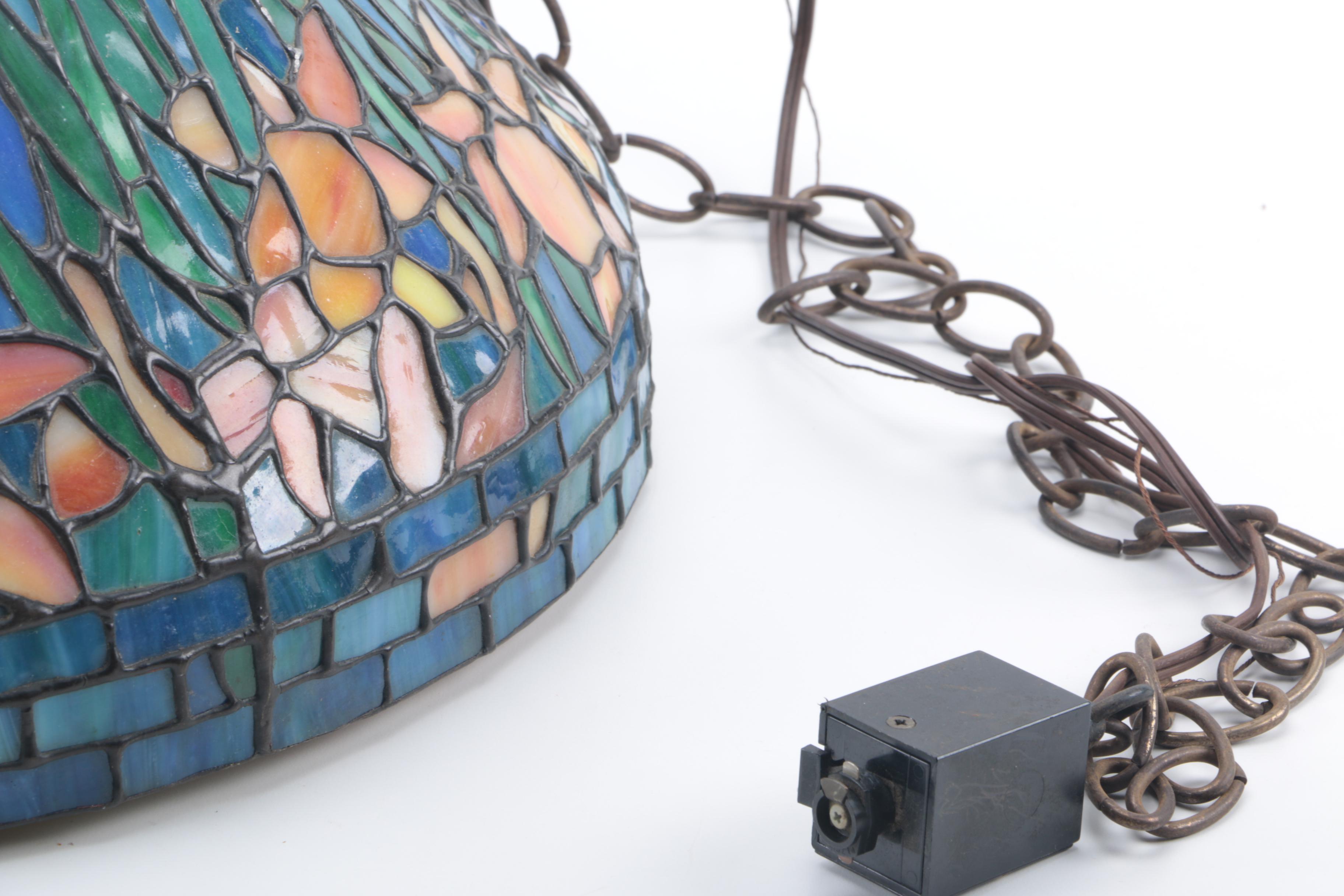 Tiffany Style Stained Glass Ceiling Light