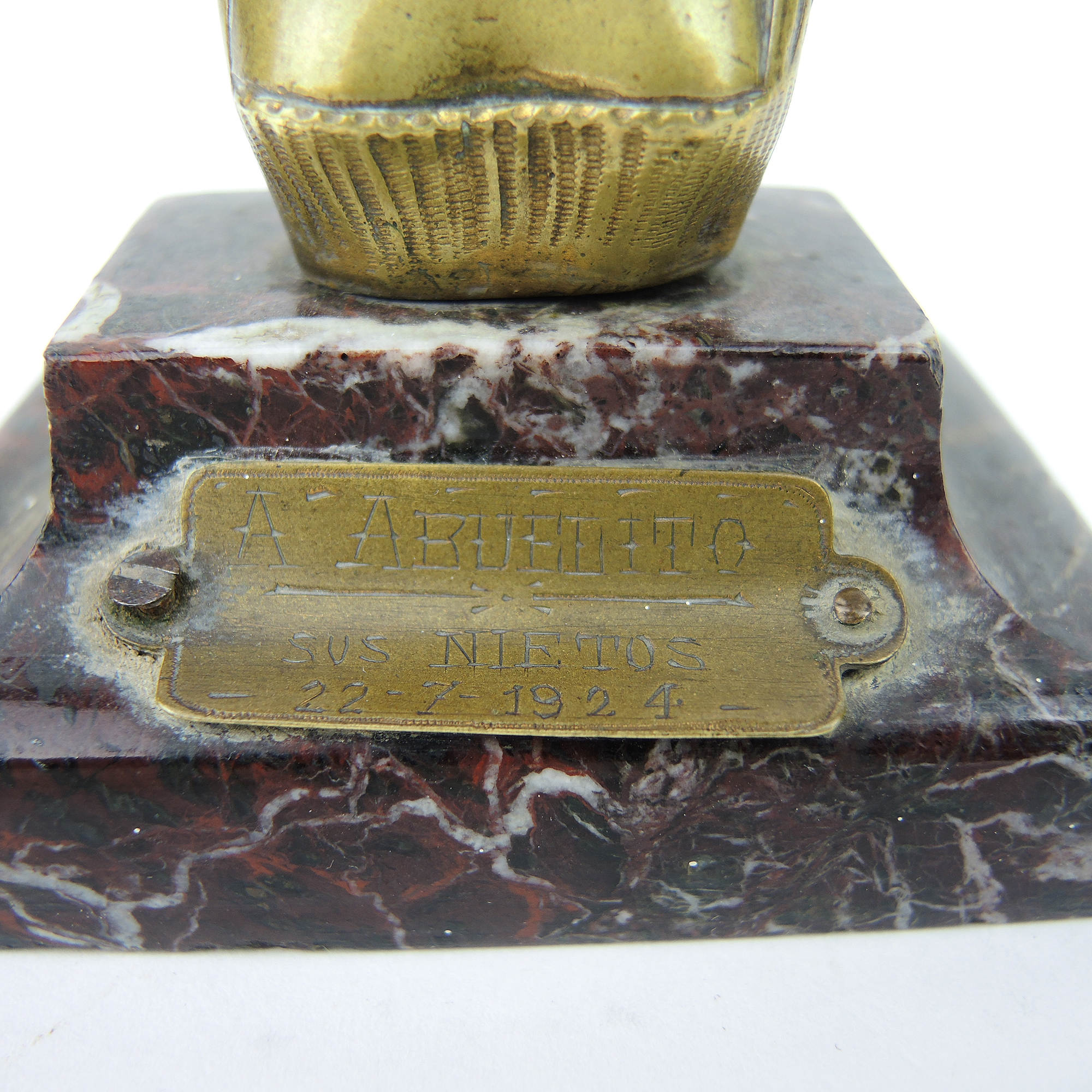 Colonial Brass Figurines and Victorian Bust Sculptures