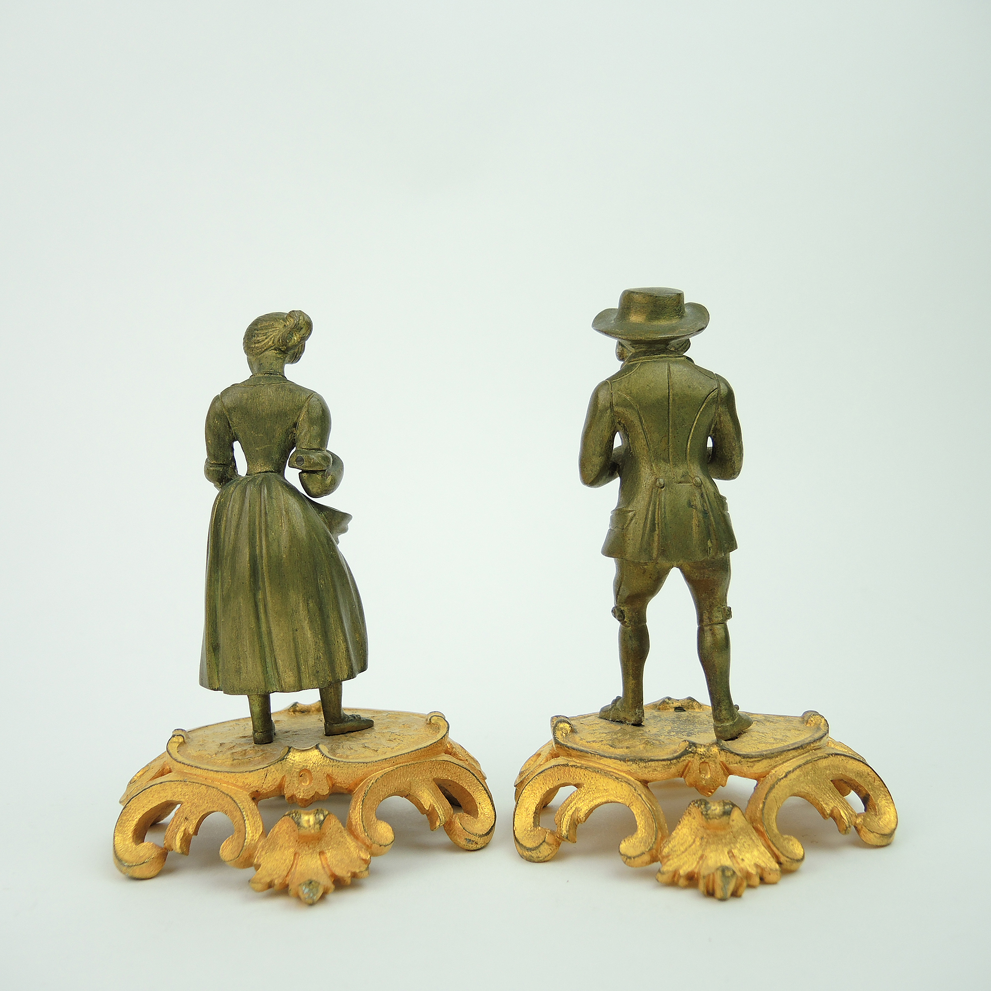 Colonial Brass Figurines and Victorian Bust Sculptures