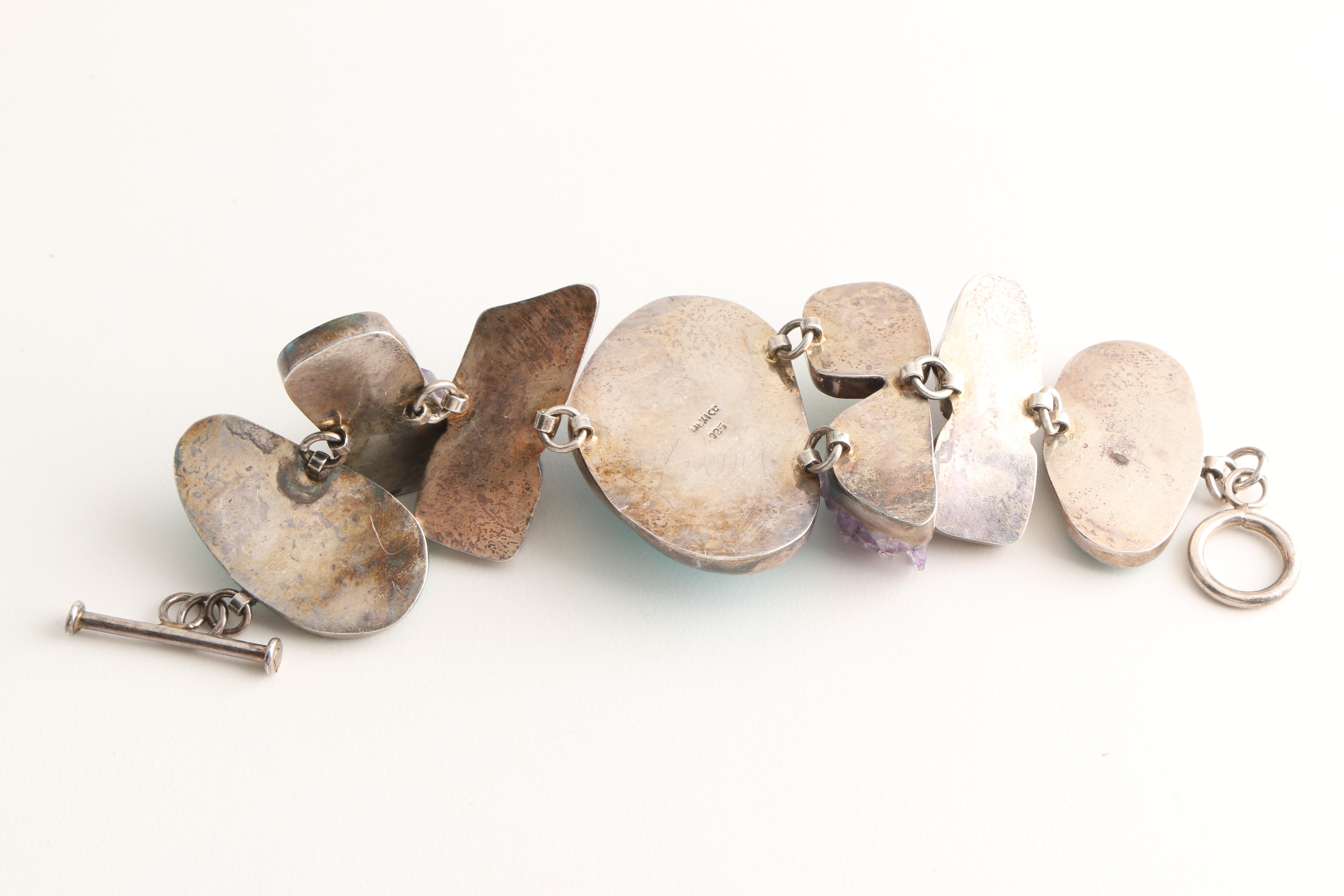 Sterling Silver Gemstone Jewelry Featuring Charles Albert and Mexican Silver