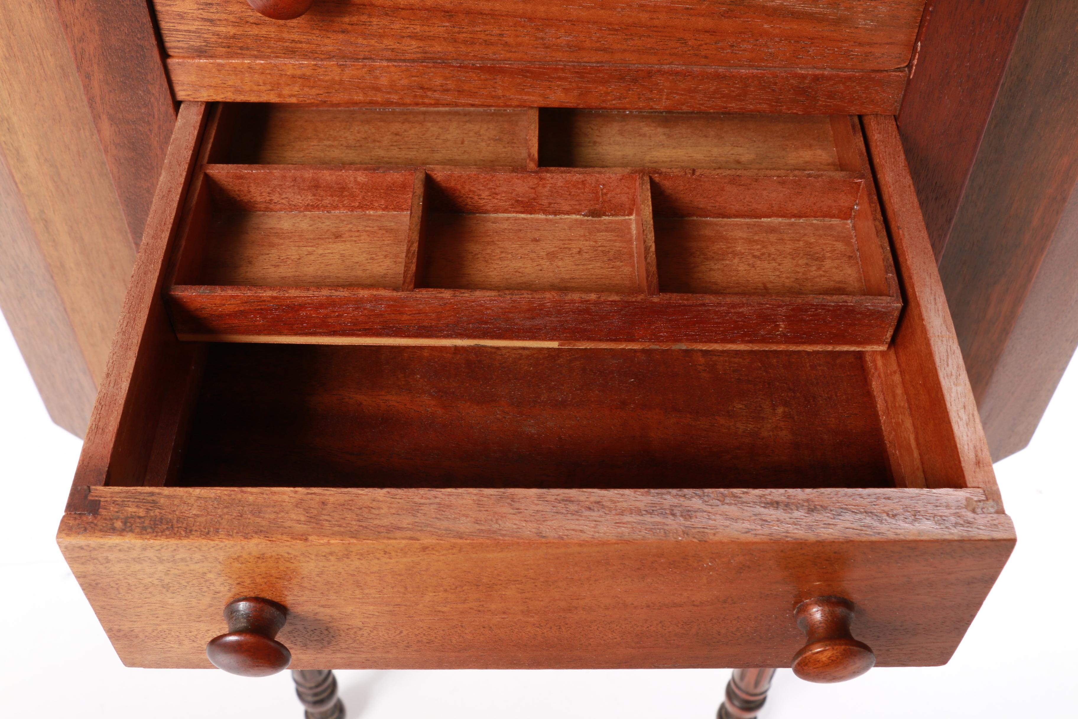 Vintage Mahogany Sewing Cabinet