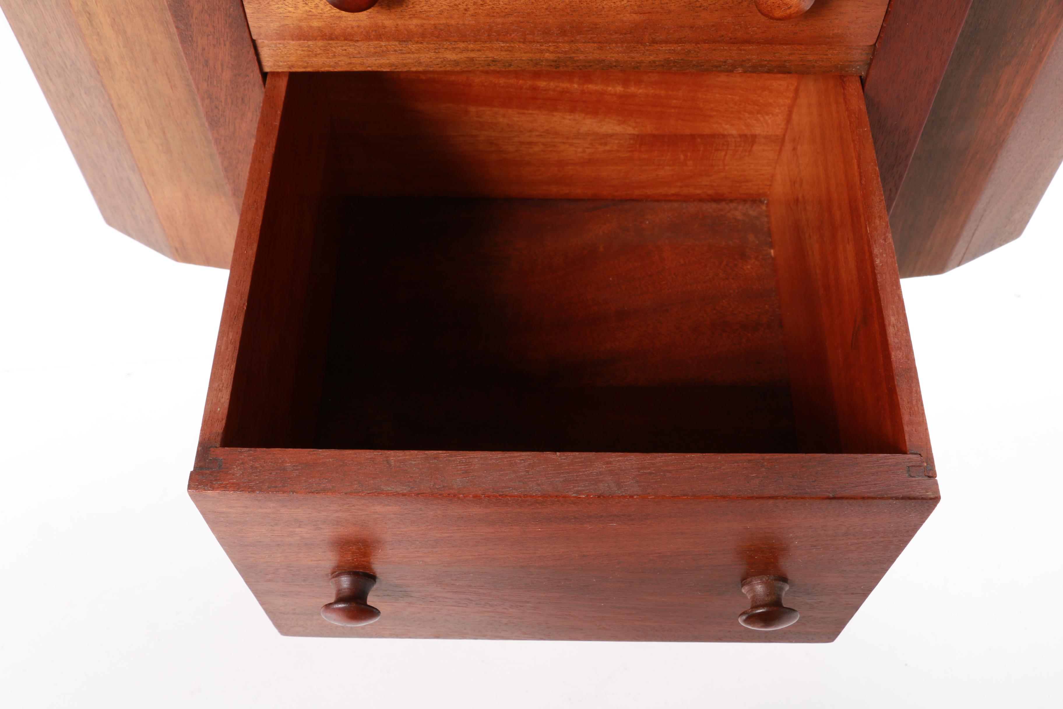 Vintage Mahogany Sewing Cabinet