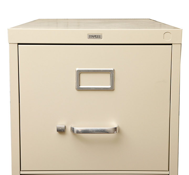 Staples Four Drawer Metal Filing Cabinet