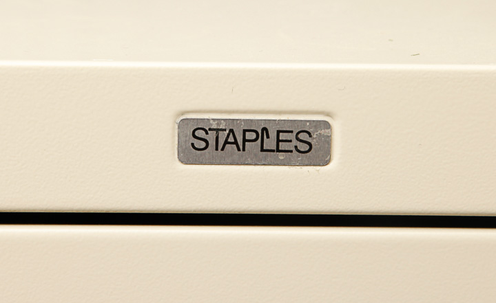 Staples Four Drawer Metal Filing Cabinet