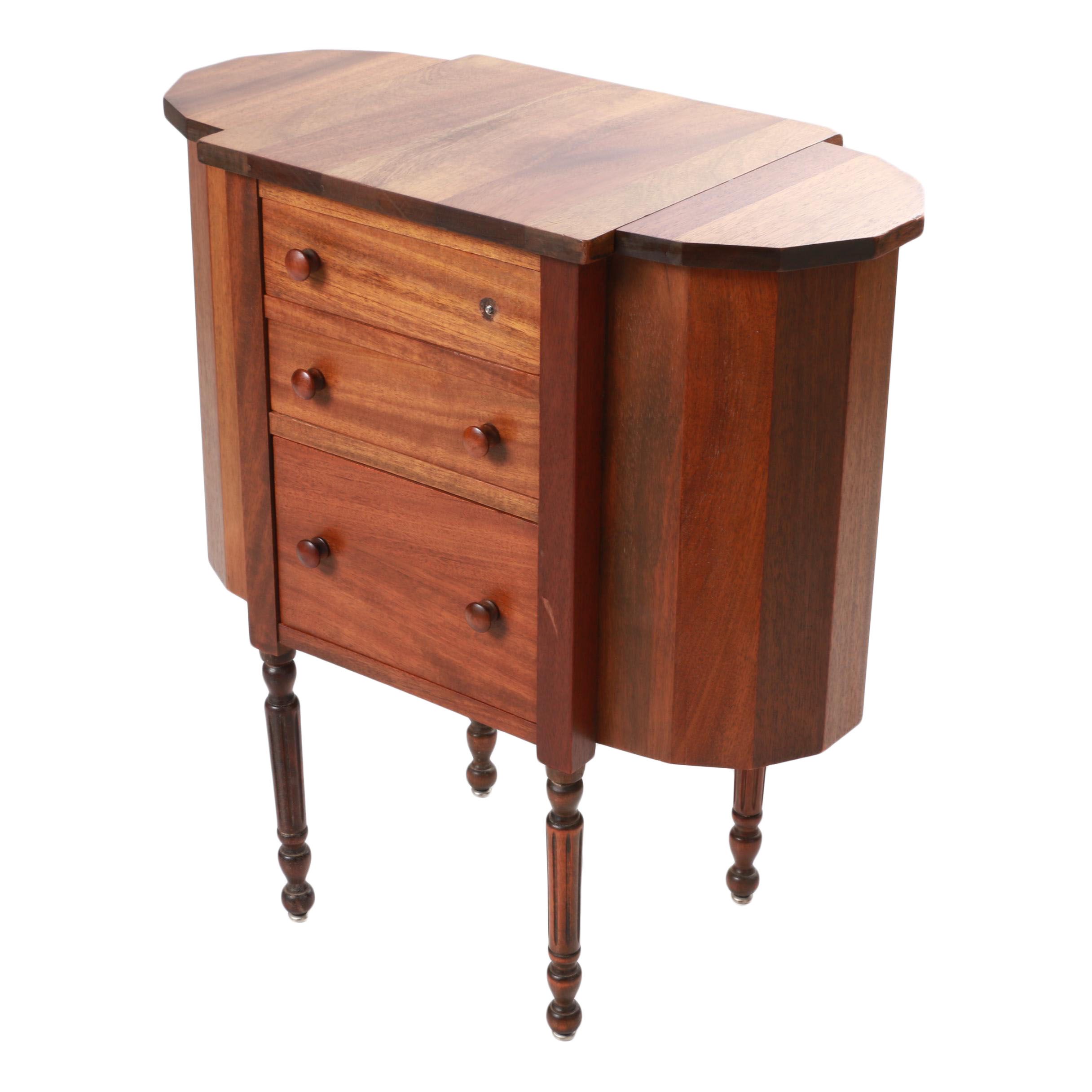 Vintage Mahogany Sewing Cabinet