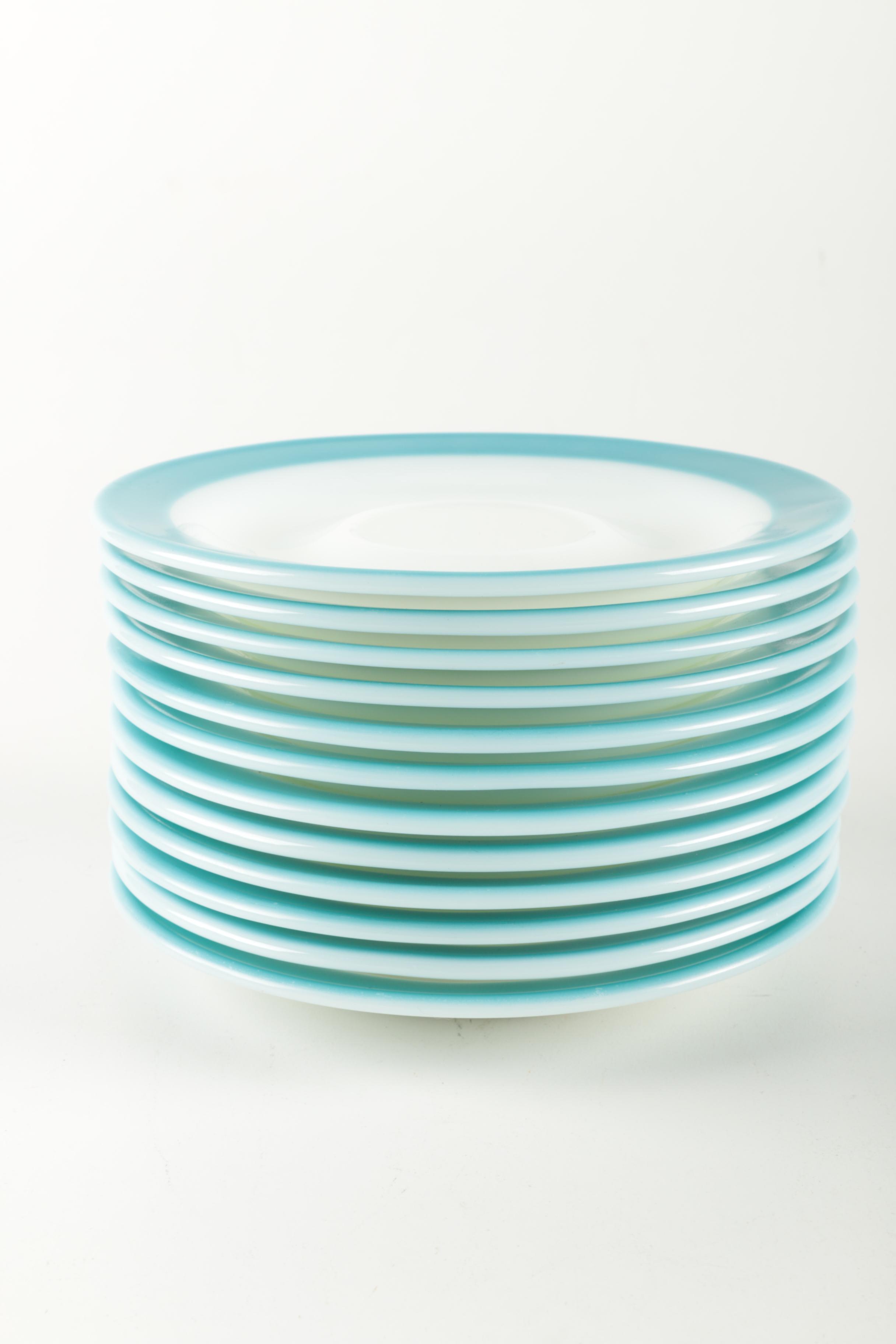 Pyrex "Aqua" Dinner Service