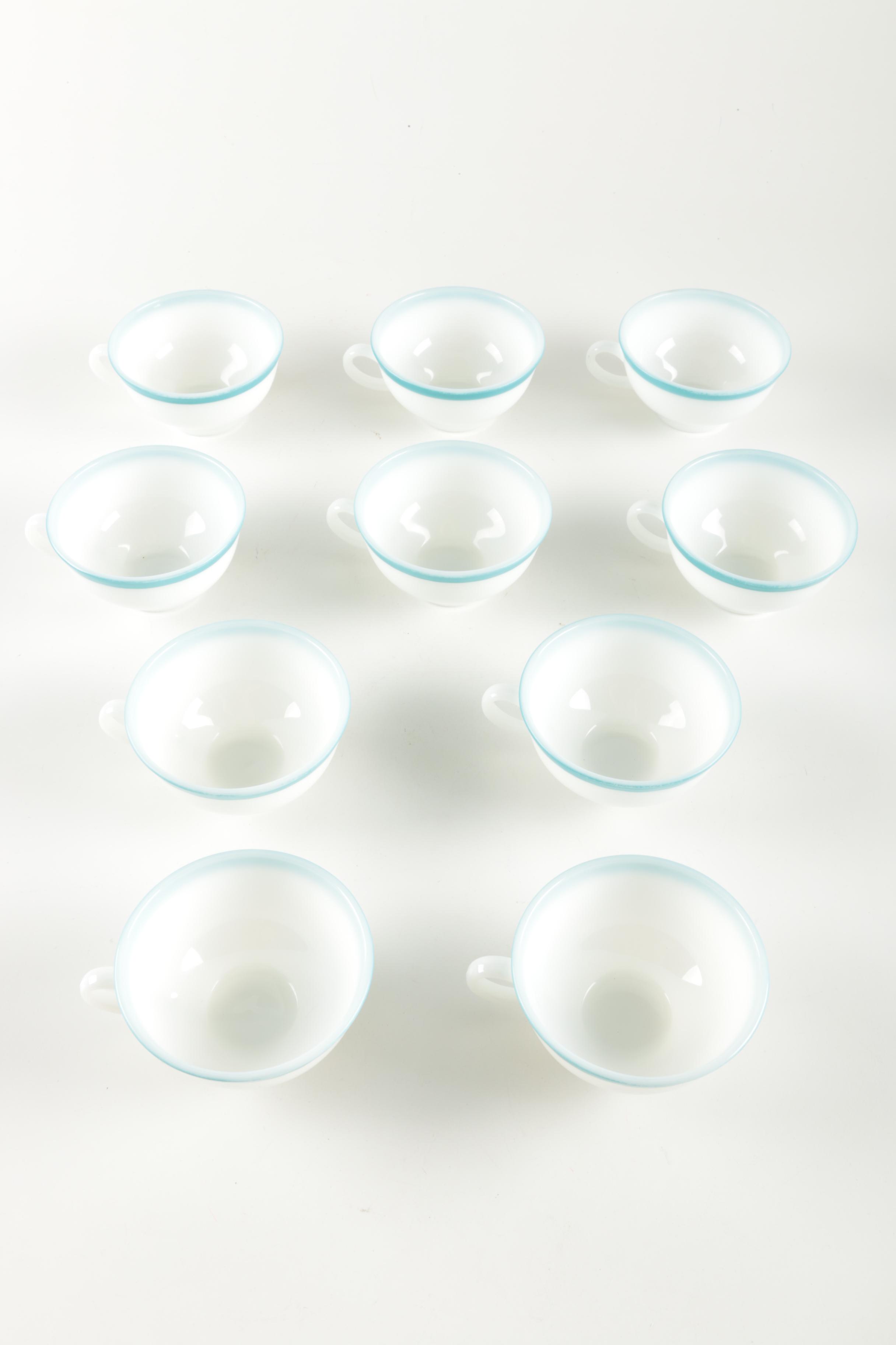 Pyrex "Aqua" Dinner Service