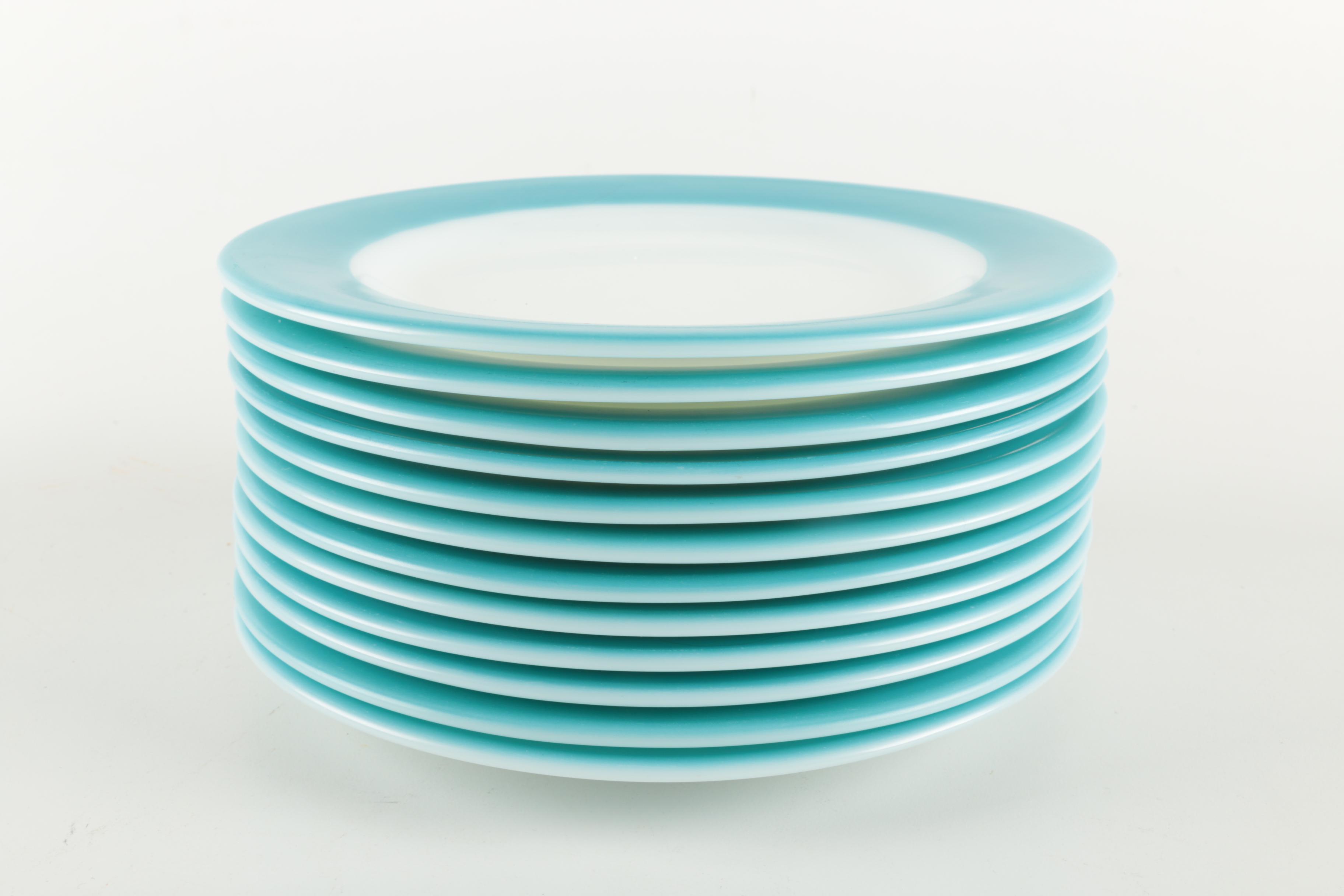 Pyrex "Aqua" Dinner Service