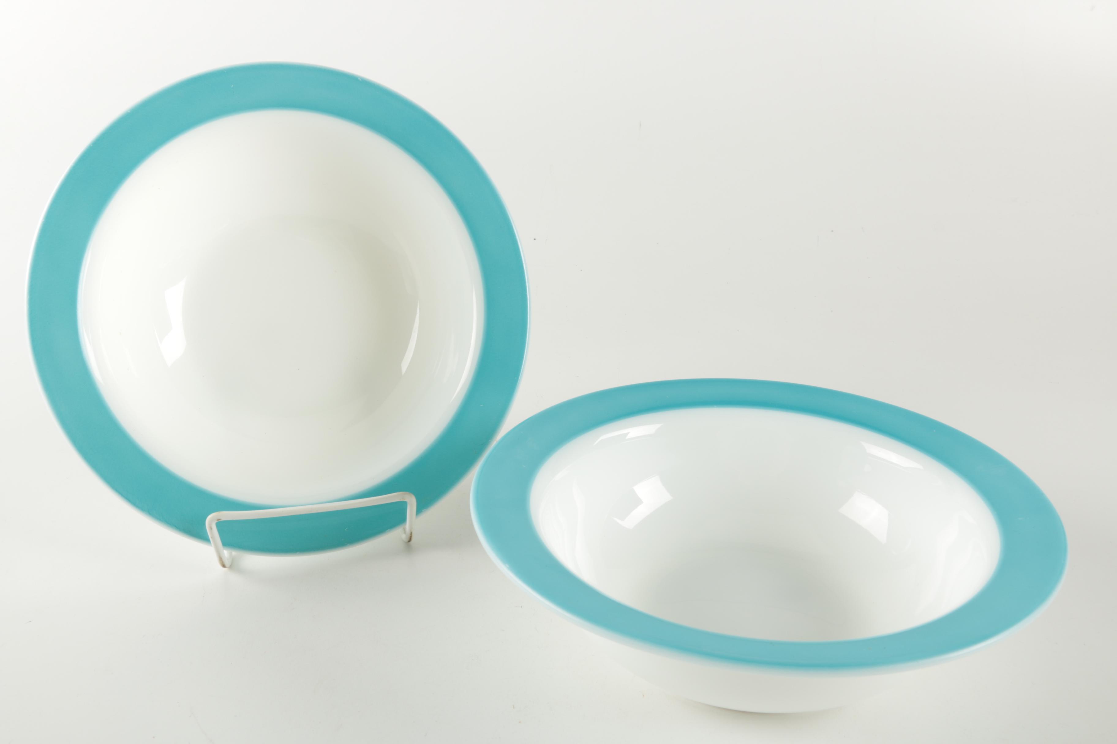 Pyrex "Aqua" Dinner Service