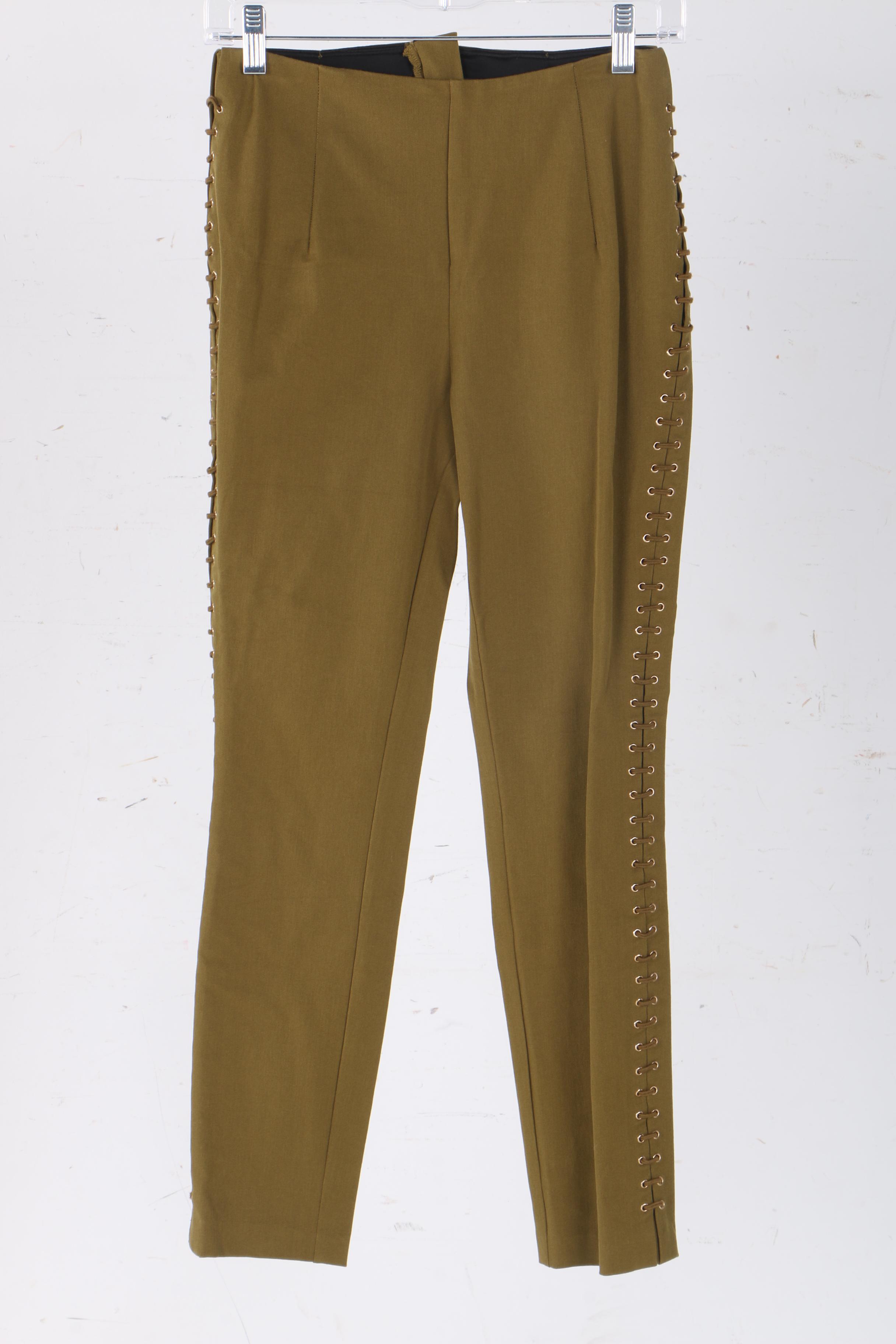 Lysse Lace-Up Pants and Cashmere Cardigan