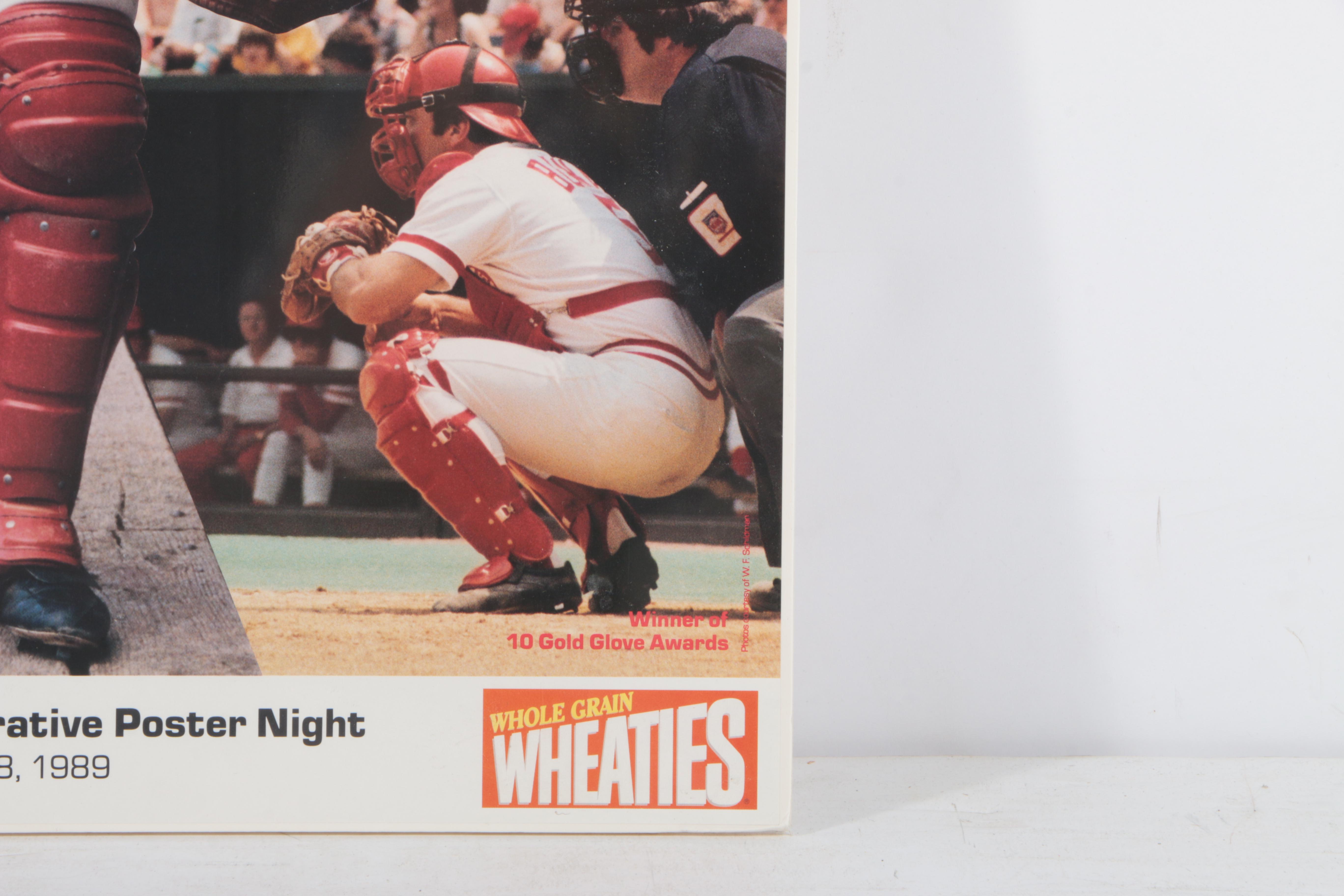 Signed Johnny Bench Commemorative Poster
