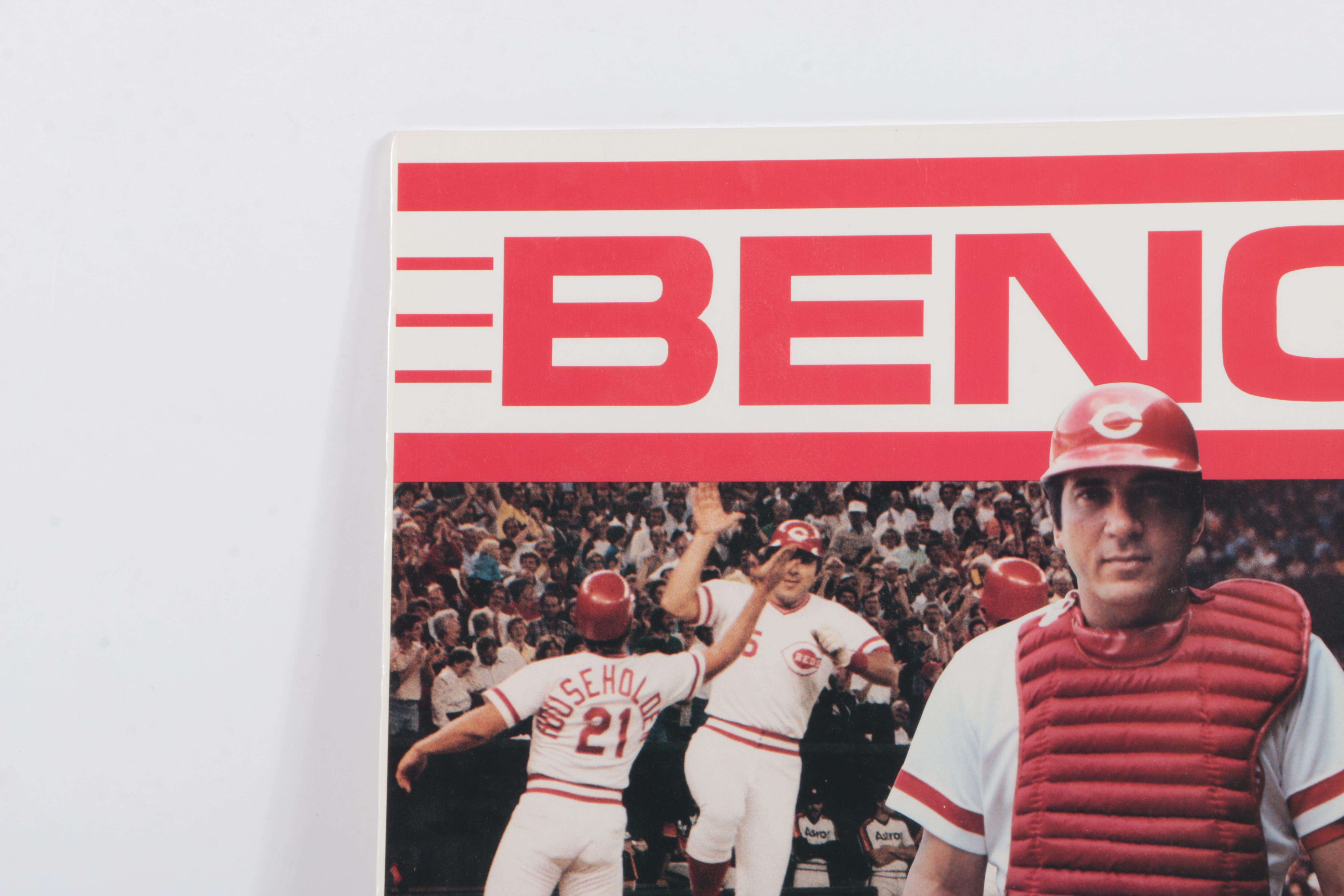 Signed Johnny Bench Commemorative Poster