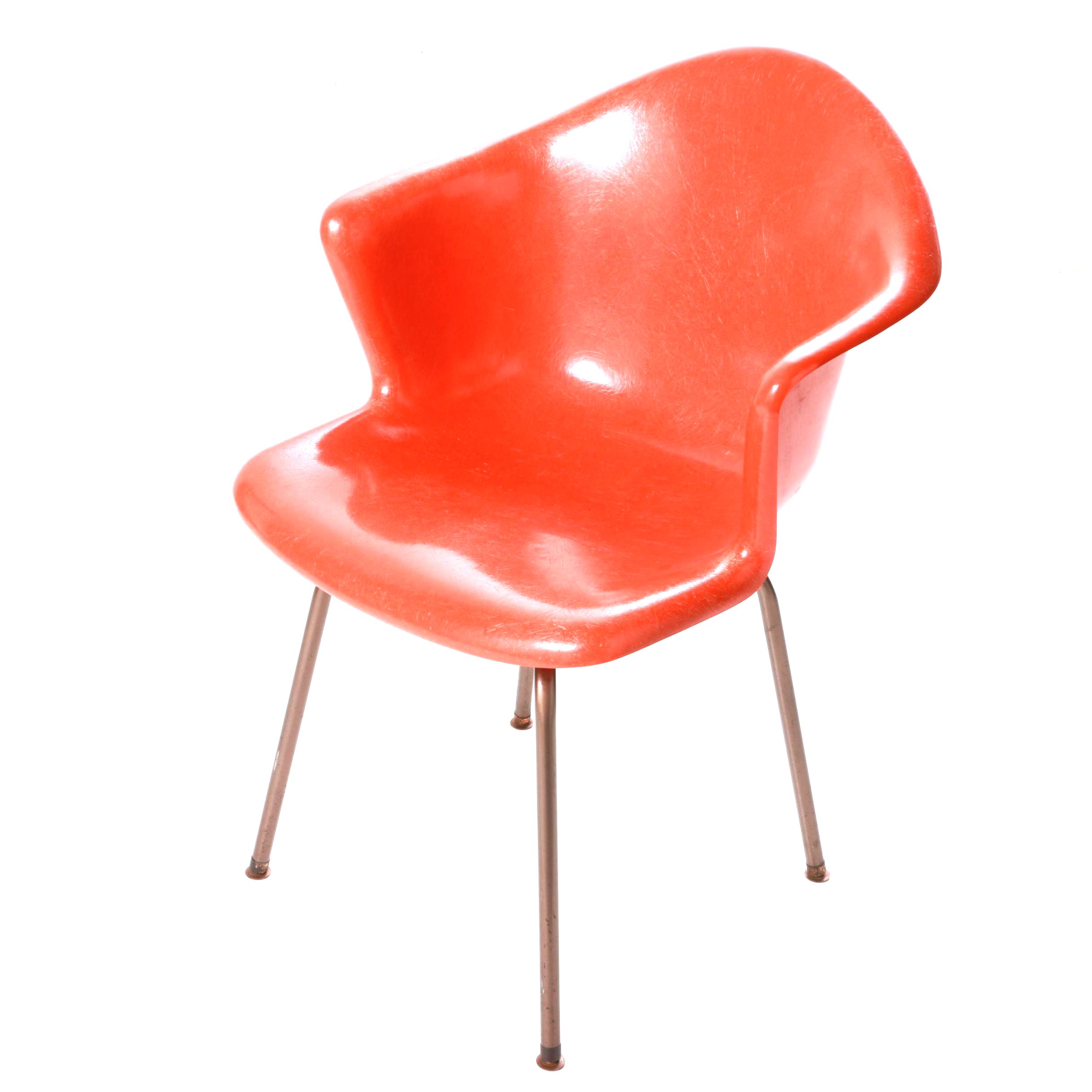 Vintage Mid Century Modern Fiberglass Chair by Douglas Furniture Corporation