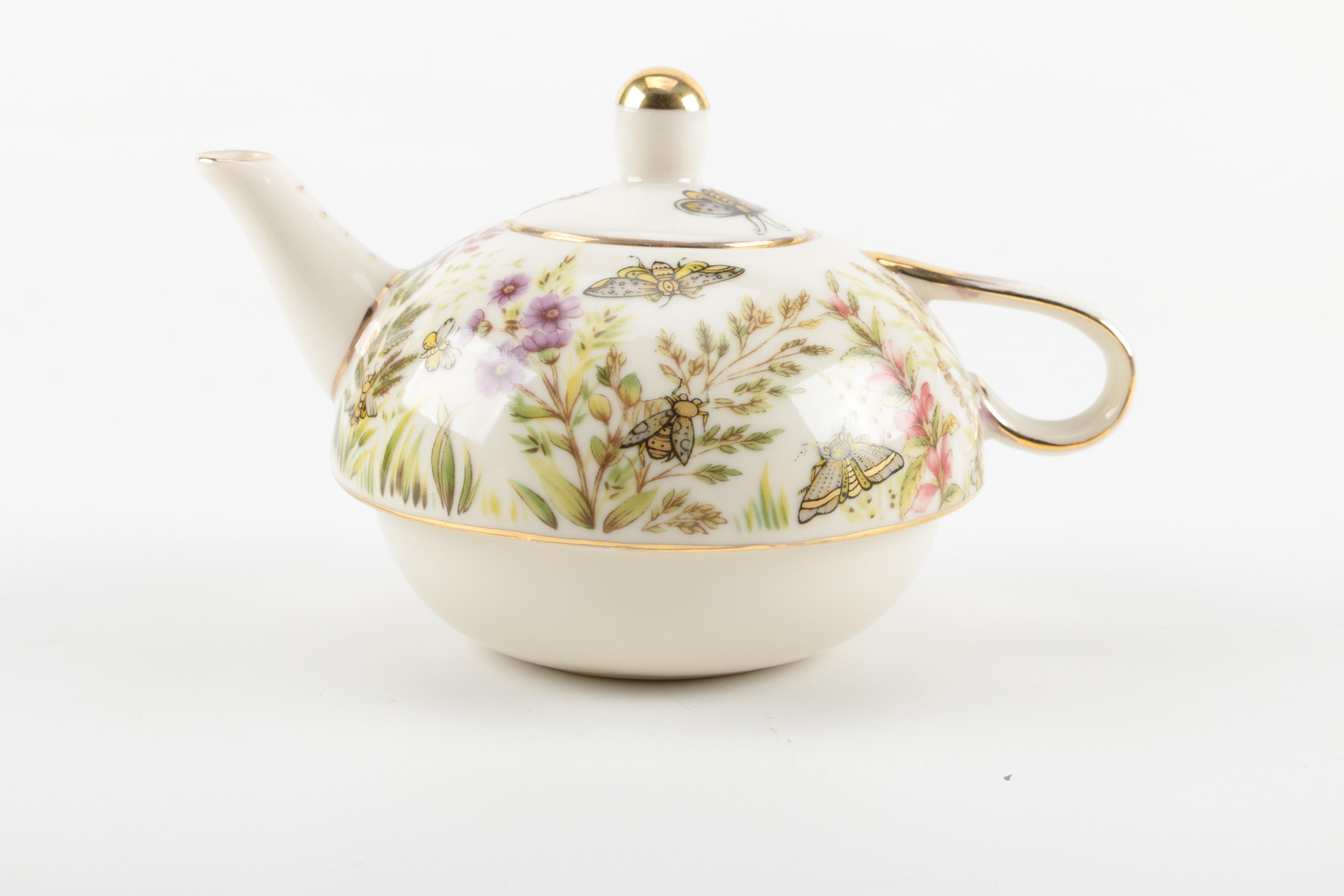 Miniature Porcelain Teapots by Portmeirion, Crown Windsor, and ND Exclusive