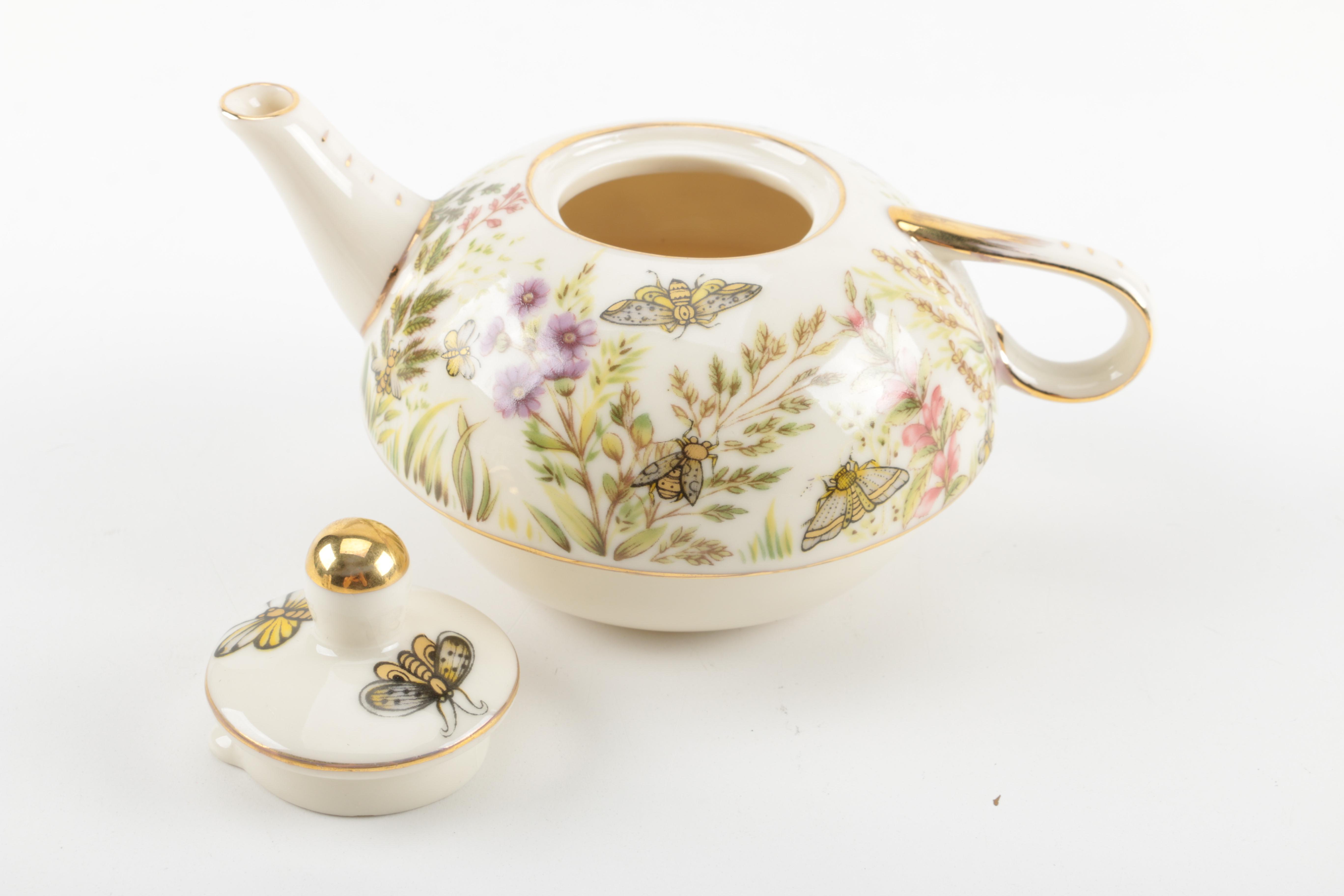 Miniature Porcelain Teapots by Portmeirion, Crown Windsor, and ND Exclusive